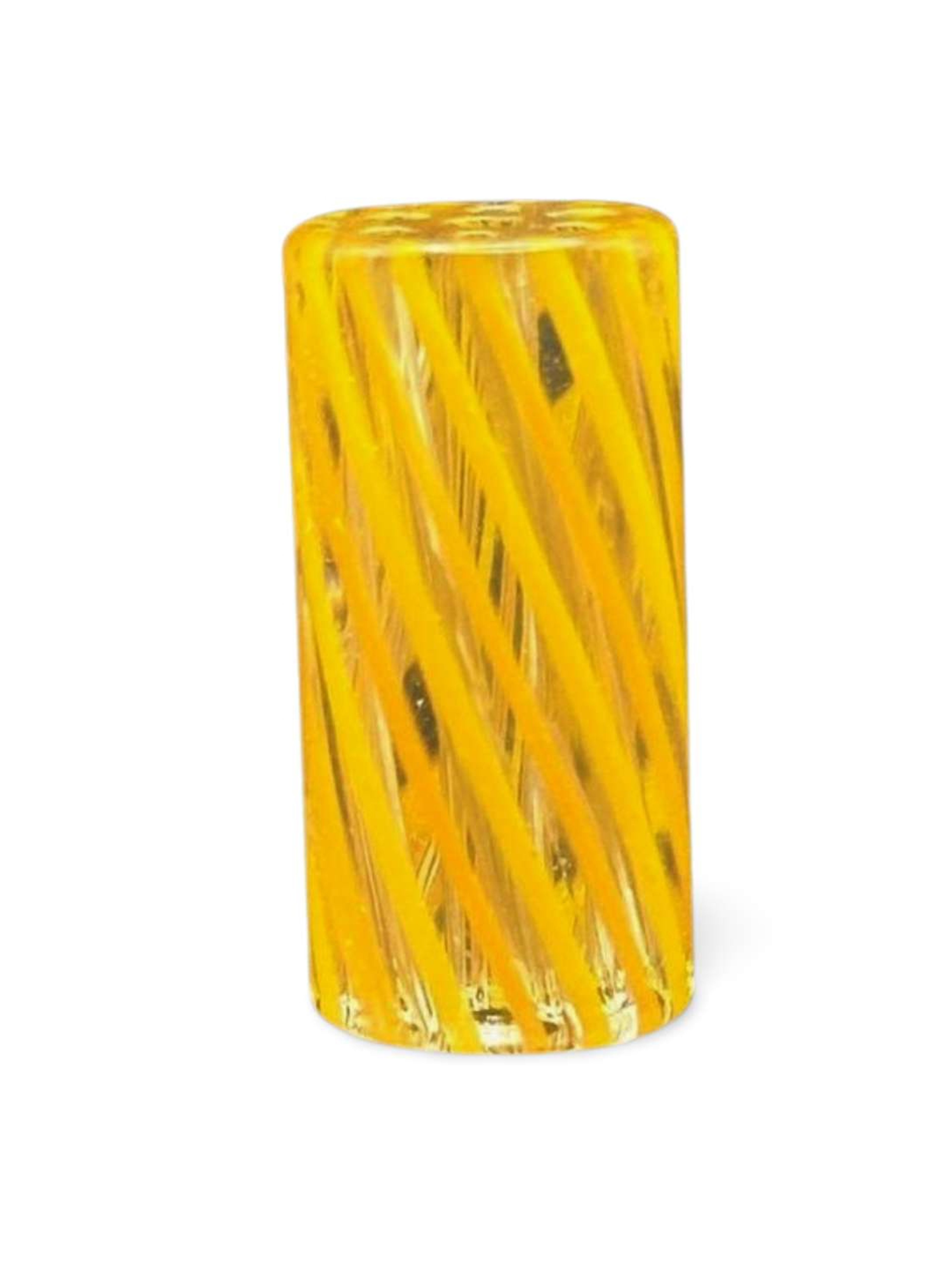 Preview pic of Spiral Glass tips Yellow Orange Spiral Joint Rolling Tips Large