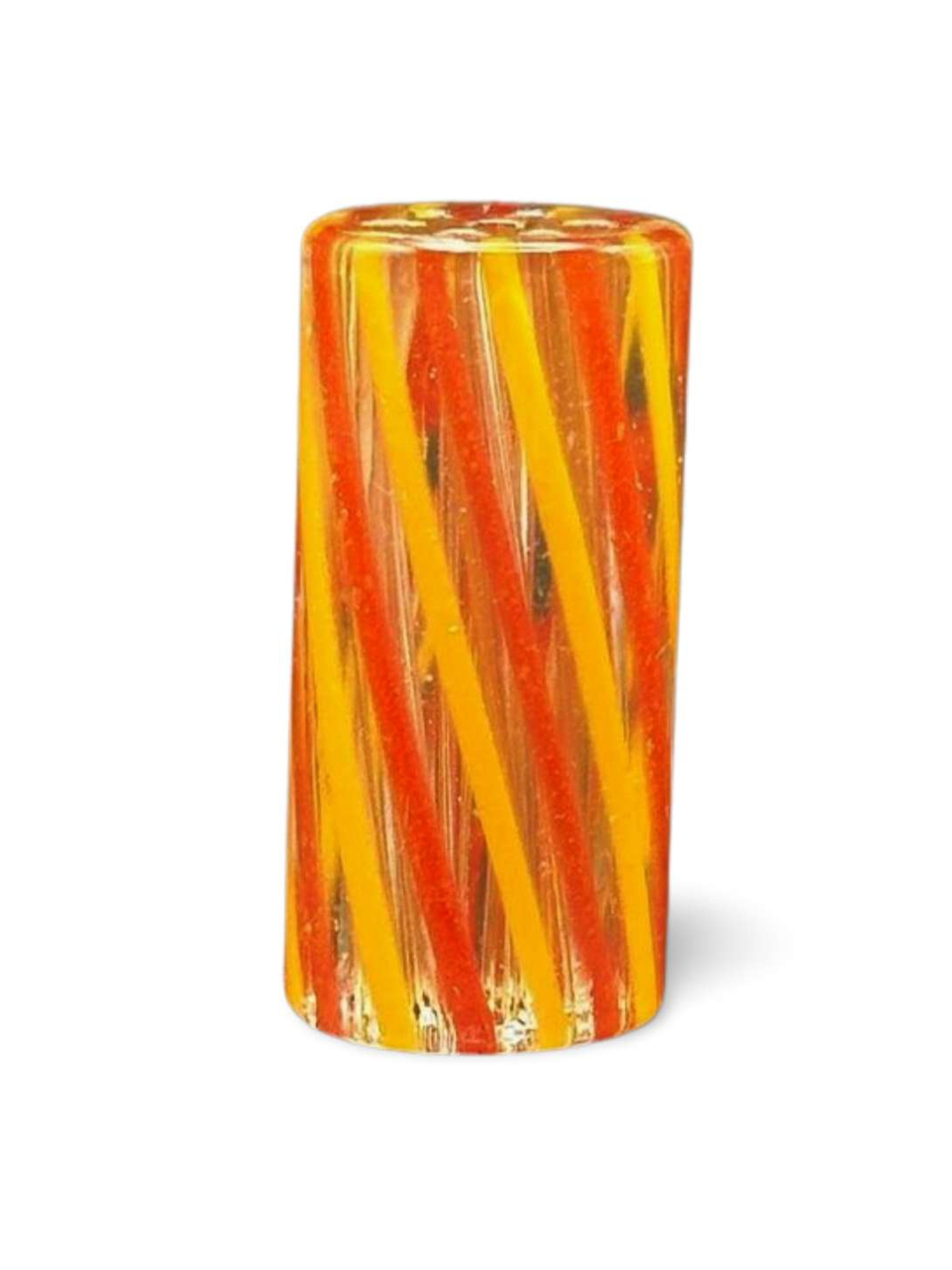 Preview pic of Spiral Glass tips Red Orange Spiral Joint Rolling Tips Large