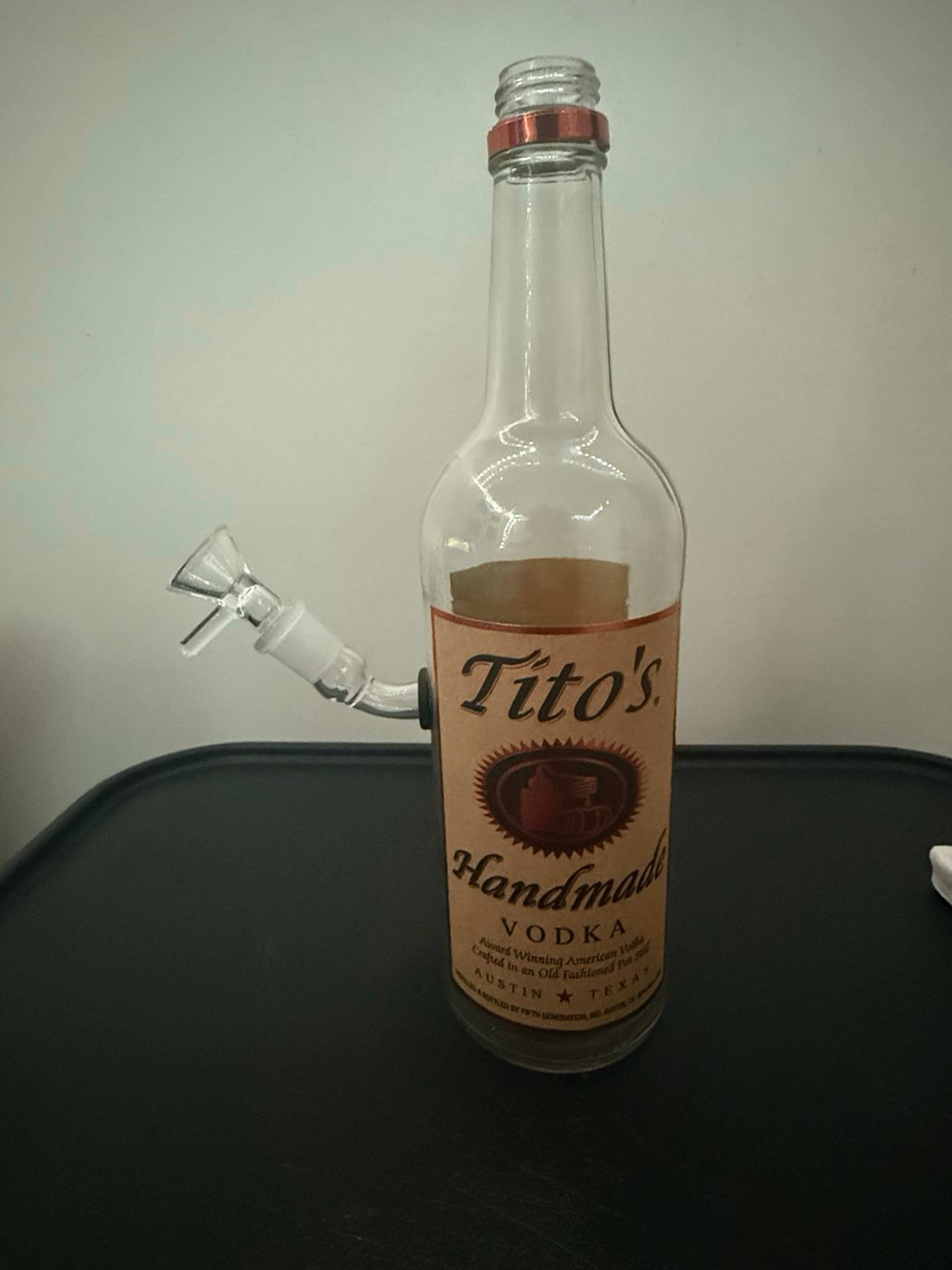 Preview pic of Handmade Tito’s Bottle Bong