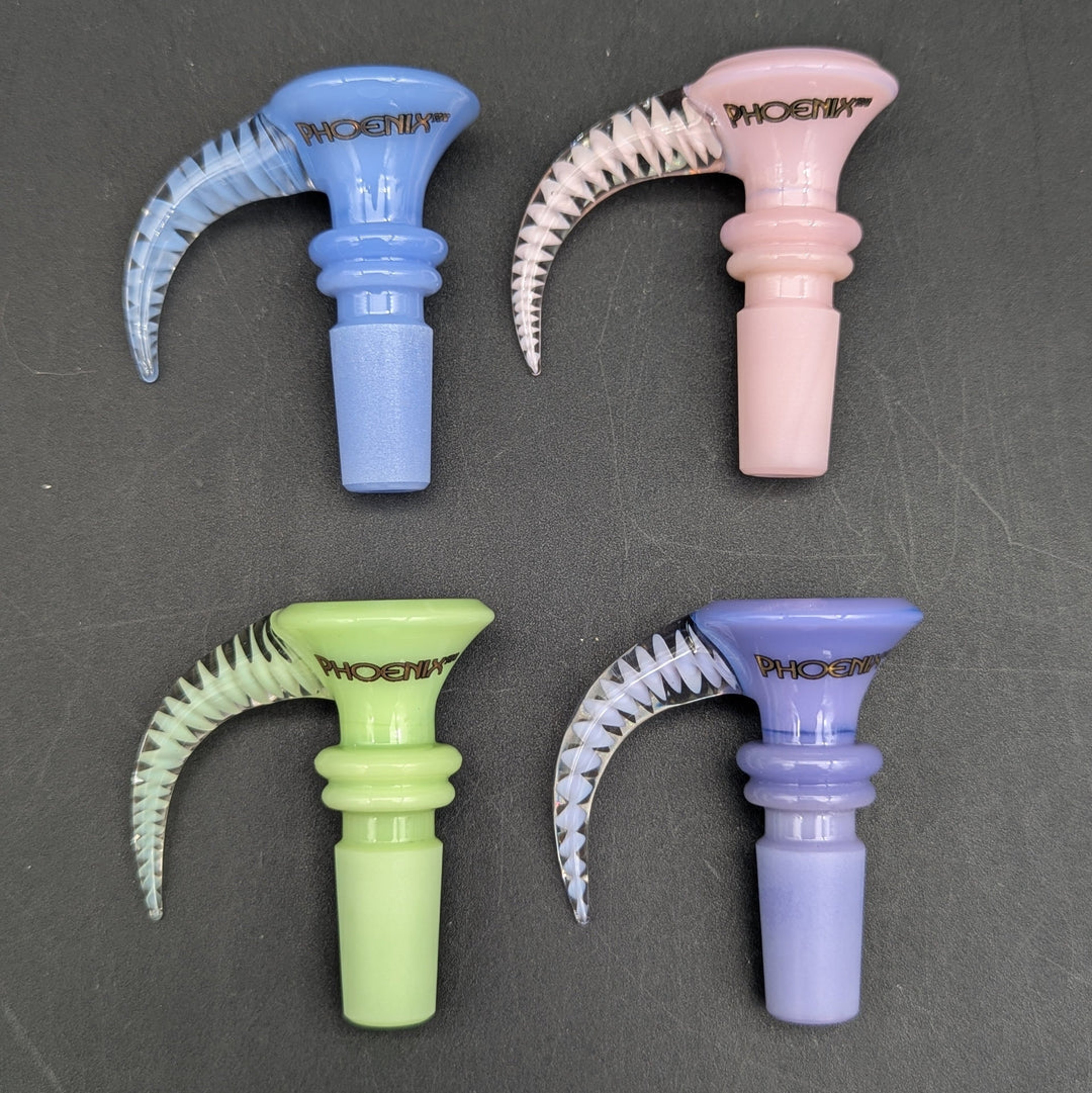 PHOENIX SOLID COLOR 14MM BOWL W/ CLAW HANDLE image 0