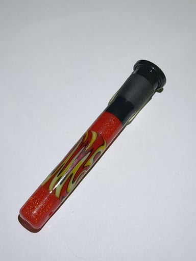 Preview pic of Red and Yellow Wig-Wag w/Red Dichro Downstem