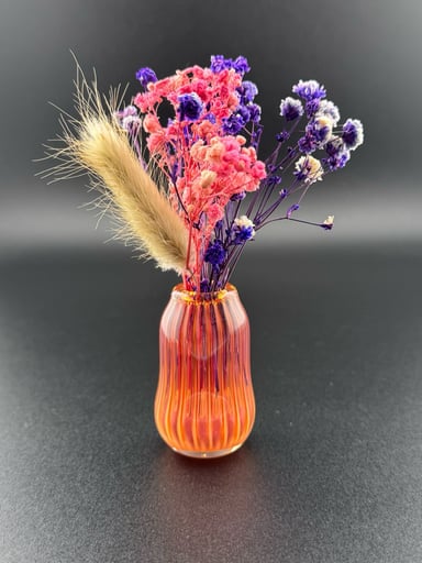 Preview pic of Gold Fume Scallop Mini Vase