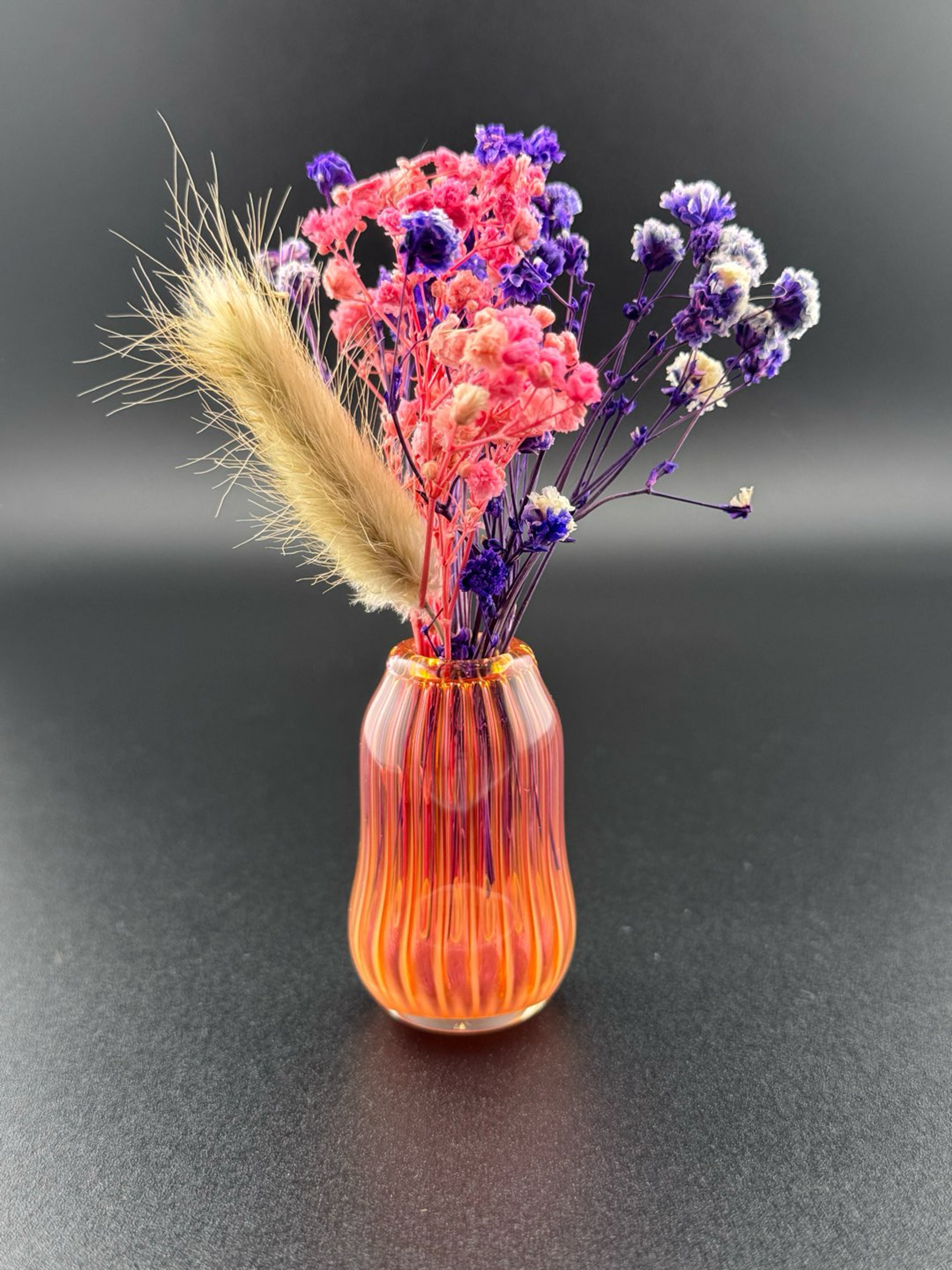 Preview pic of Gold Fume Scallop Mini Vase
