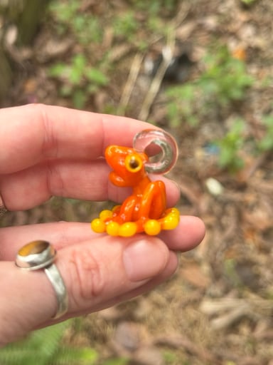Preview pic of Orange Frog pendant