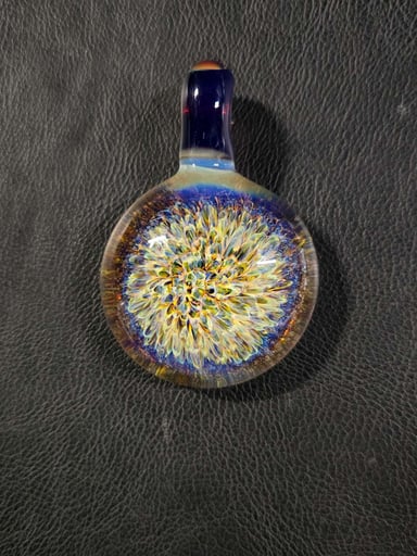 Preview pic of Dark Multi Frit Pendant UV #1