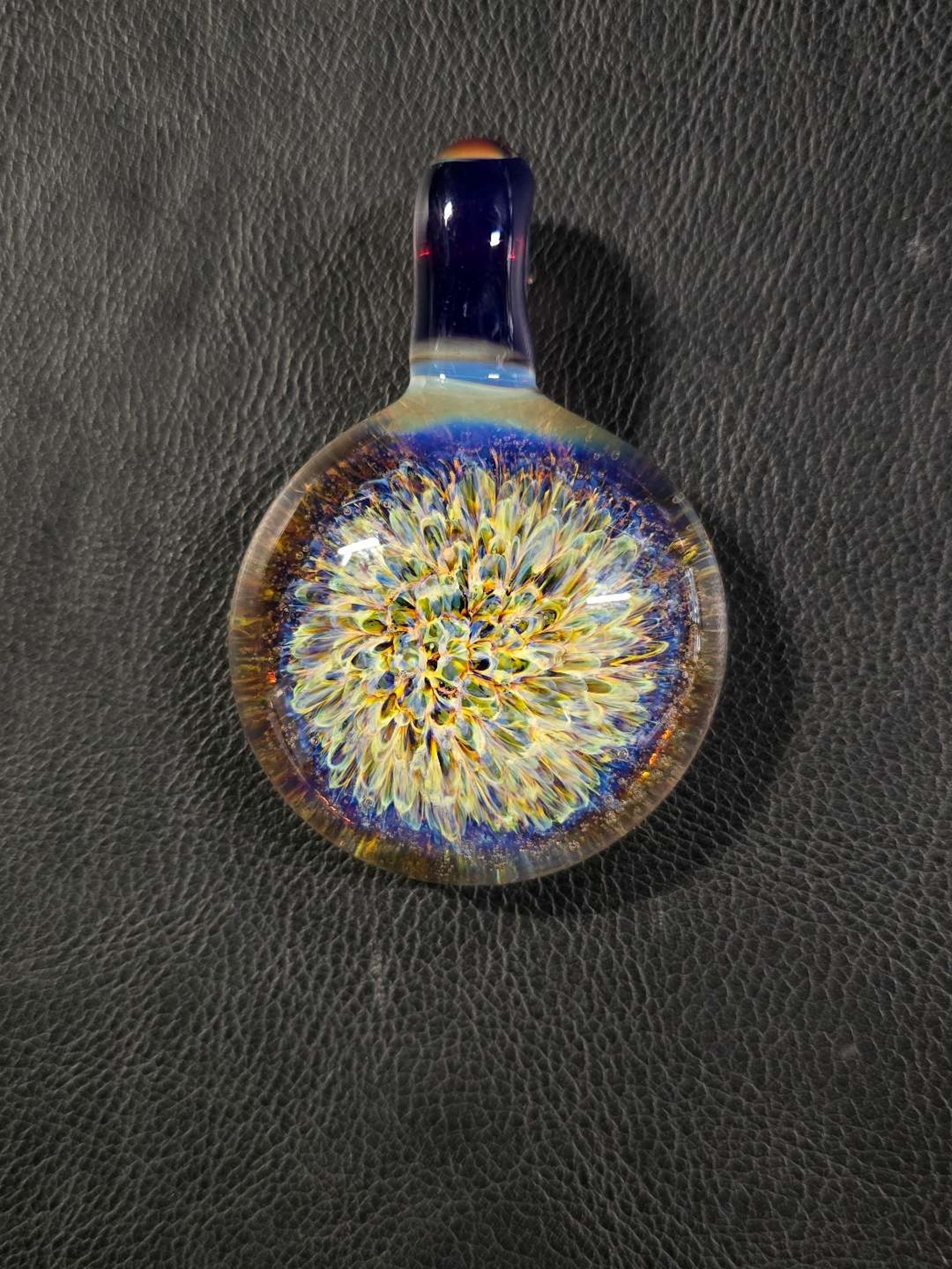 Dark Multi Frit Pendant UV #1 image 0