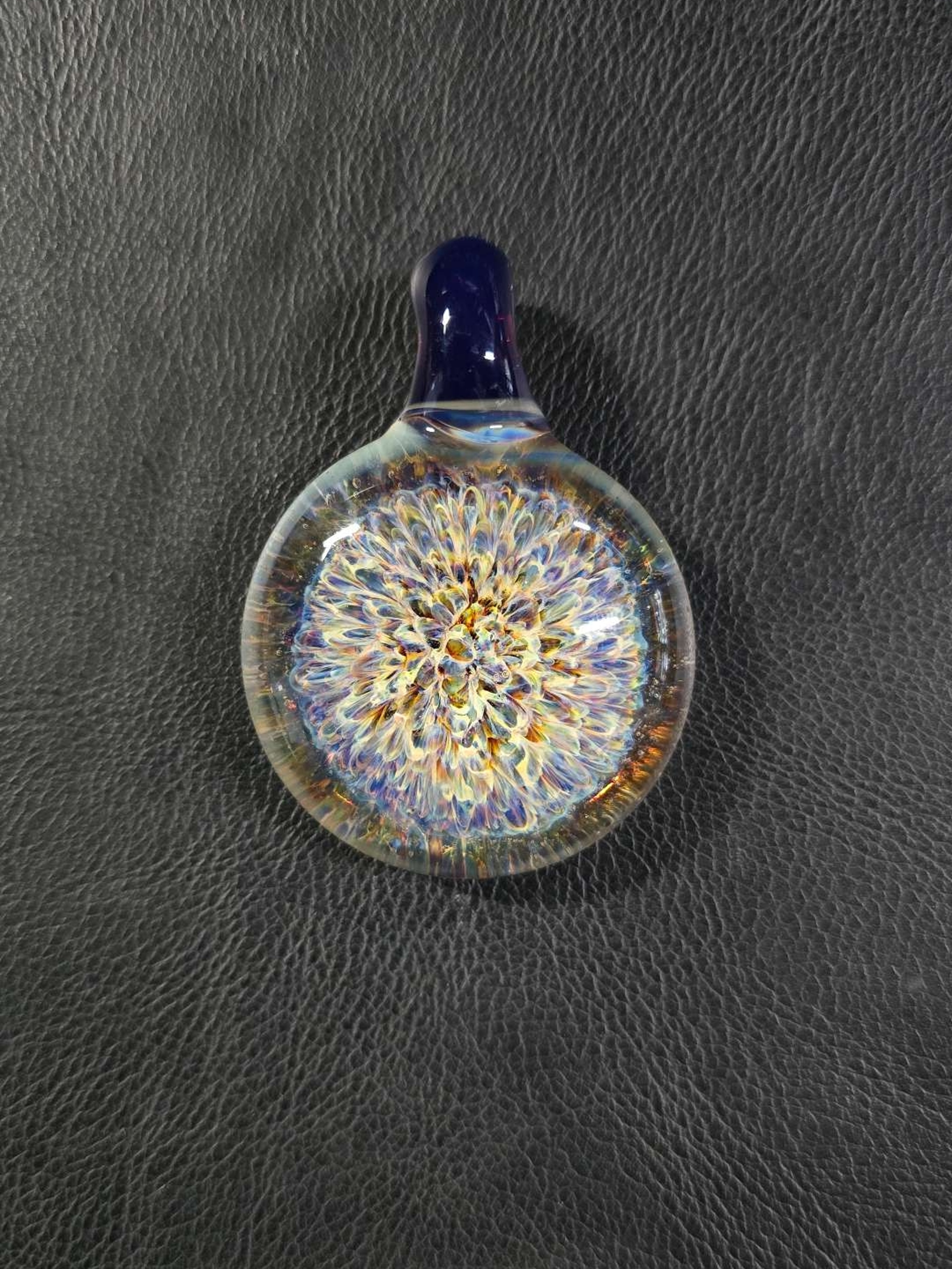 Dark Multi Frit Pendant UV #2 image 0