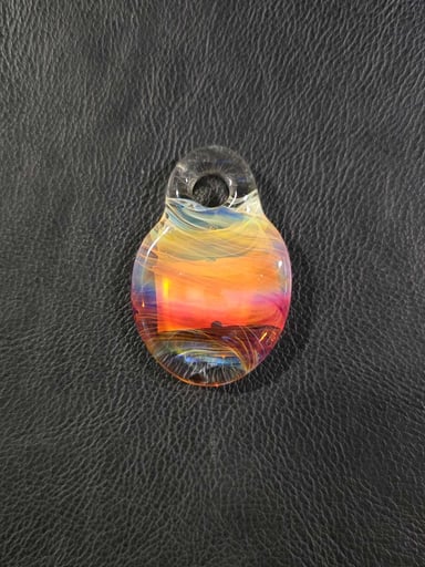 Preview pic of Amber Purple Twist Pendant #1