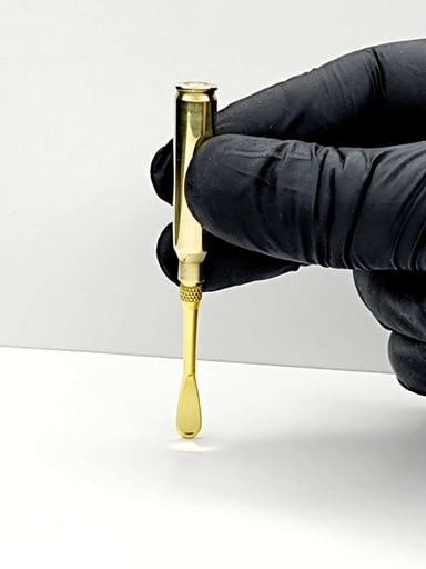 Preview pic of BRASS - AR-15 .223 / 5.56 Brass Casing Dab Tool – Handmade Recycled Ammo Tool with Stainless Steel Tip – Military Inspired