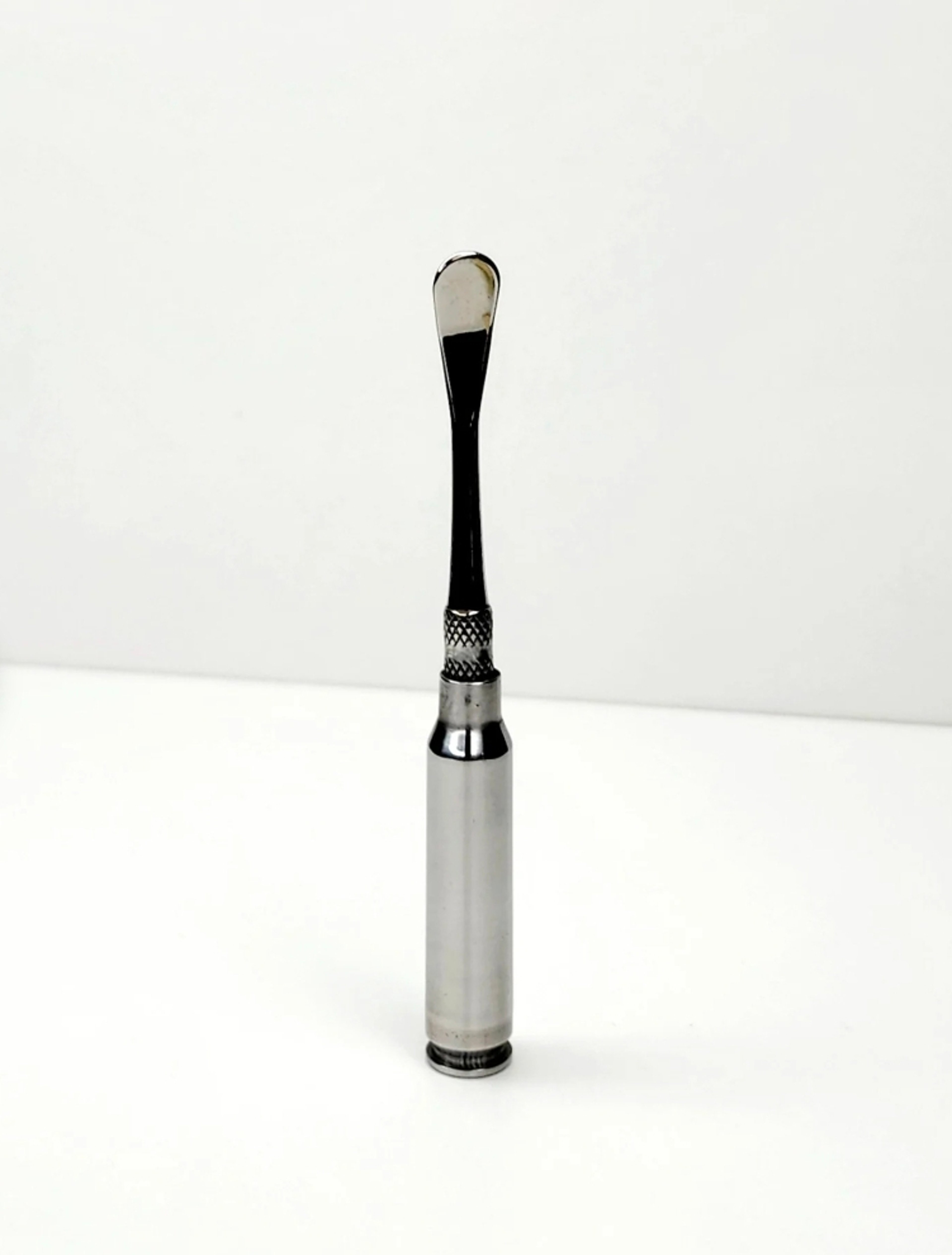 SILVER - AR-15 .223 / 5.56 Brass Casing Dab Tool – Handmade Recycled Ammo Tool with Stainless Steel Tip – Military Inspired image 0