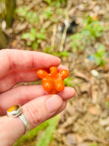 Preview pic of Orange female torso pendant - boobies