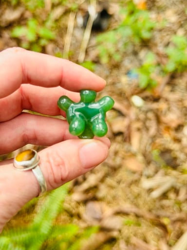 Preview pic of Green female torso pendant - boobies