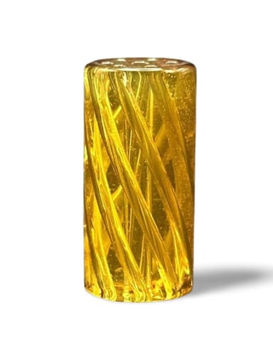 Preview pic of Spiral Glass tips Yellow Spiral Joint Rolling Tips Large