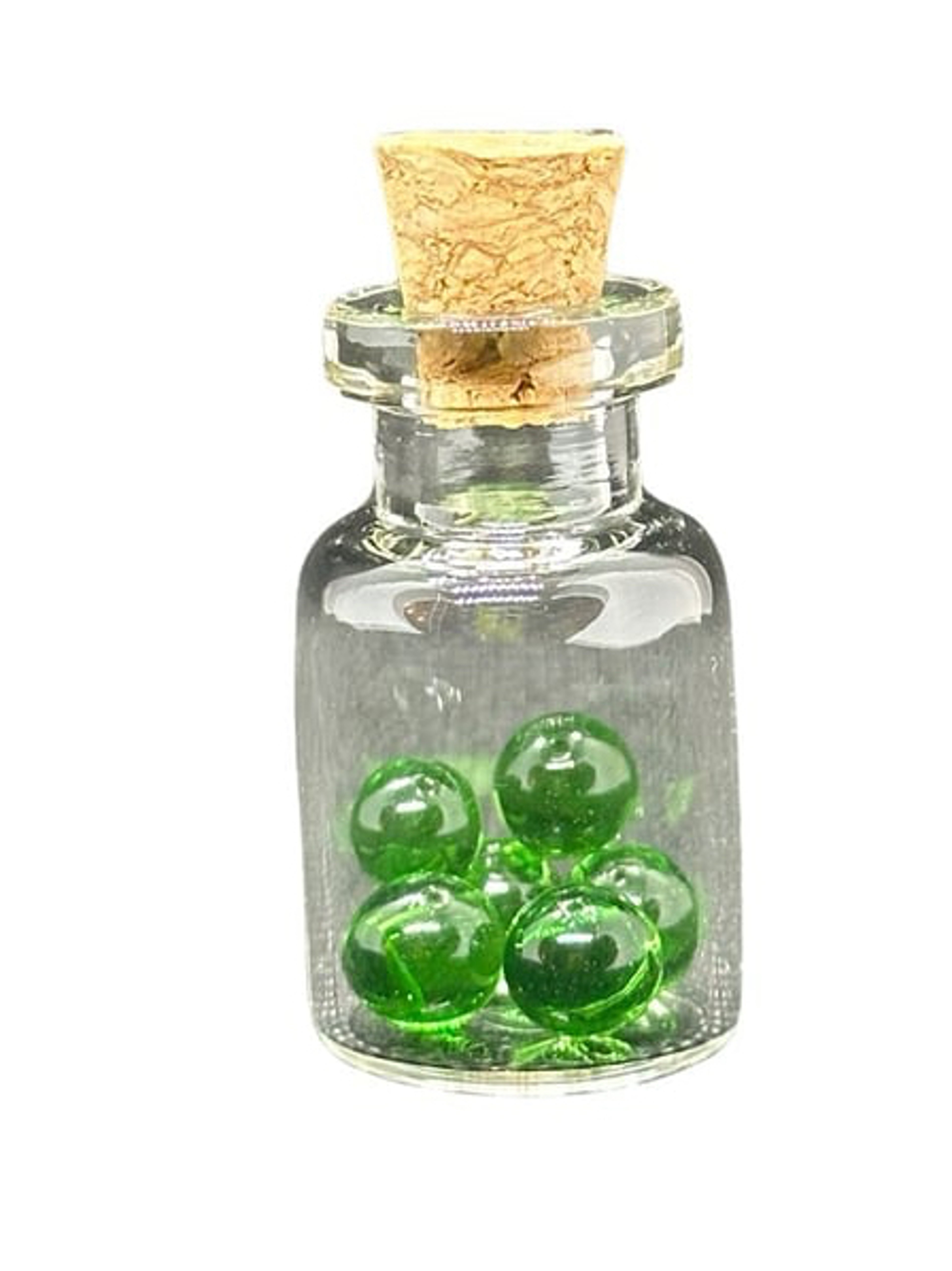 Preview pic of 6MM Glass Terp Pearls 6 Pack Green for Bangers E Rigs