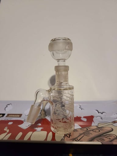 Preview pic of 👽Milkyway Glass Sandblasted 14mm ash catcher