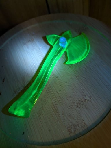 Preview pic of Uv reactive display axe