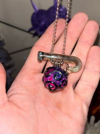 Preview pic of Gum Gum  devil fruit pendant. ( very strong) trades welcome