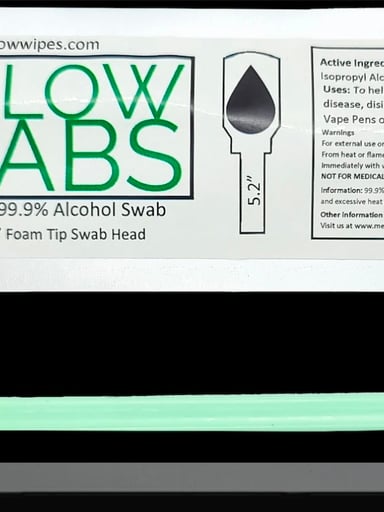 Preview pic of Mellow Swabs: 99.9% Isopropyl Alcohol Cleaning Swabs - Pack of 20