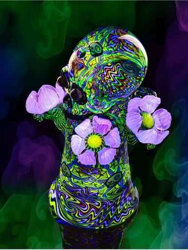 Preview pic of AKM UV Cactus/Skull