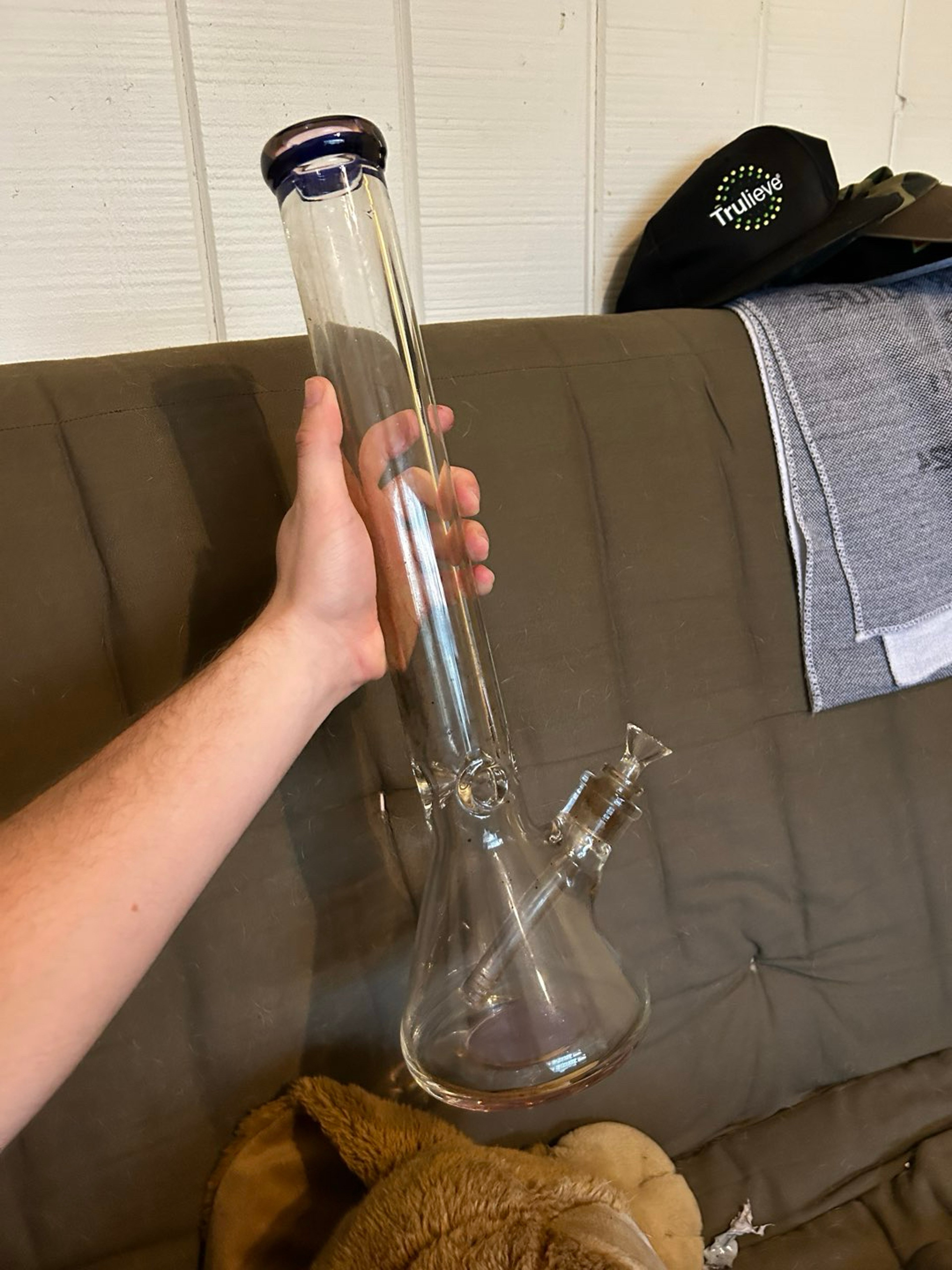 Preview pic of 18” Thick Glass Pipe with Ice Catch — Brand Ne