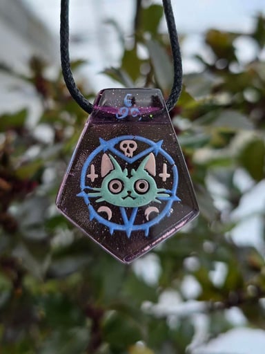 Preview pic of Lucipurrr Cat Layered Glow Pendant