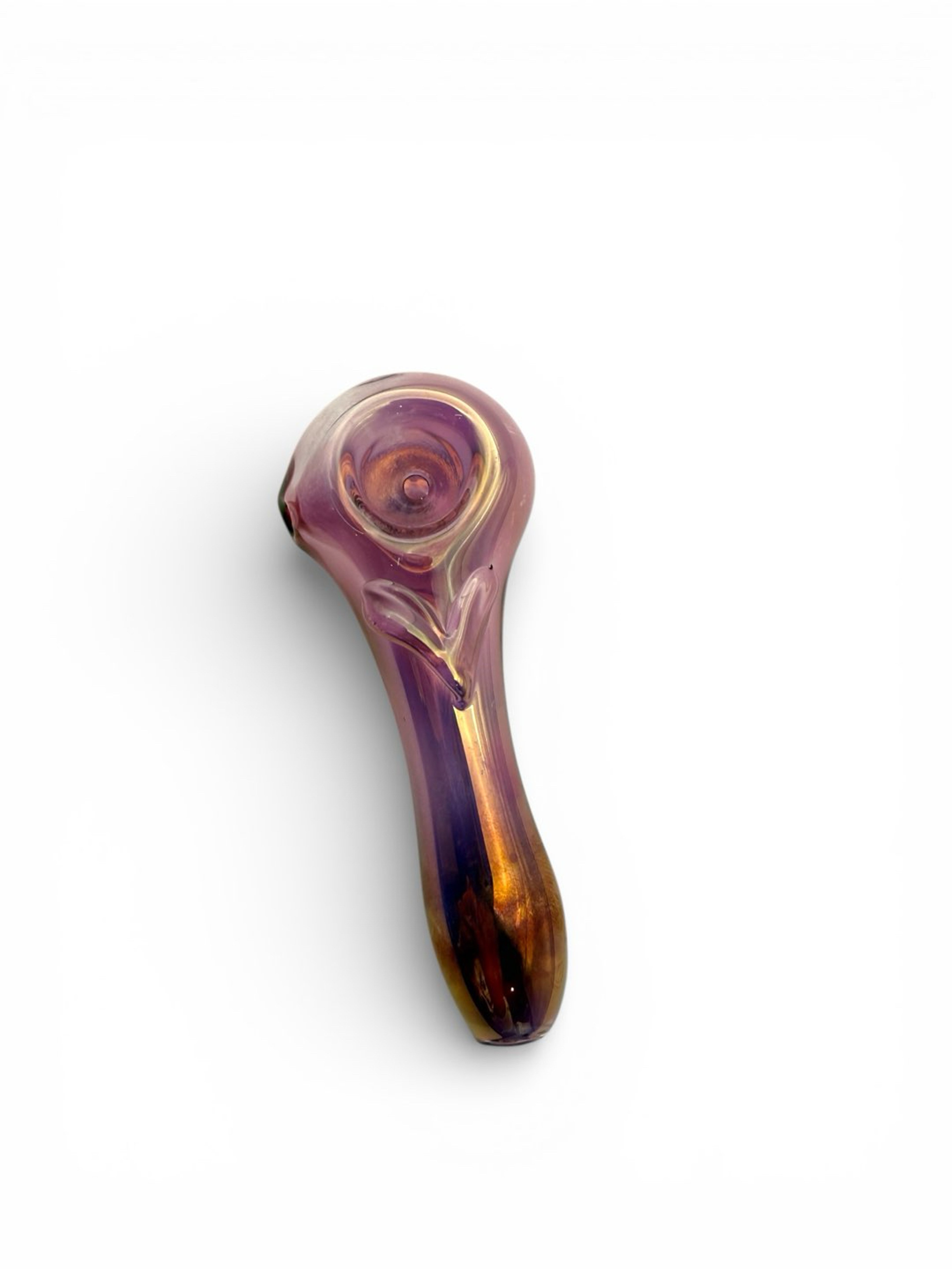 Preview pic of 3.5-4” Real Gold & Silver Fumed Handpipe with Heart