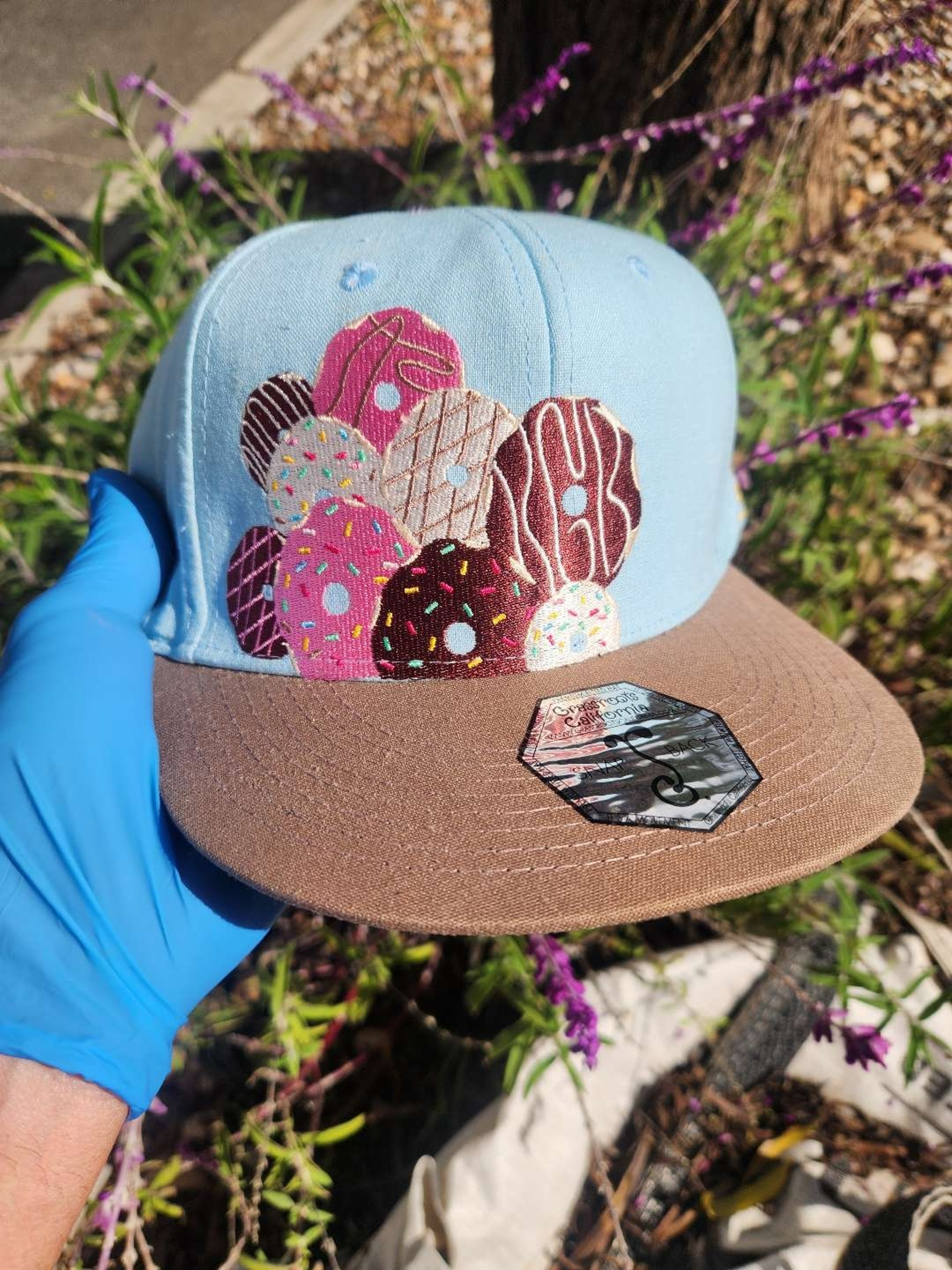 Preview pic of KGB Glass Grassroots 🍩 Donuts snap back hat 👒