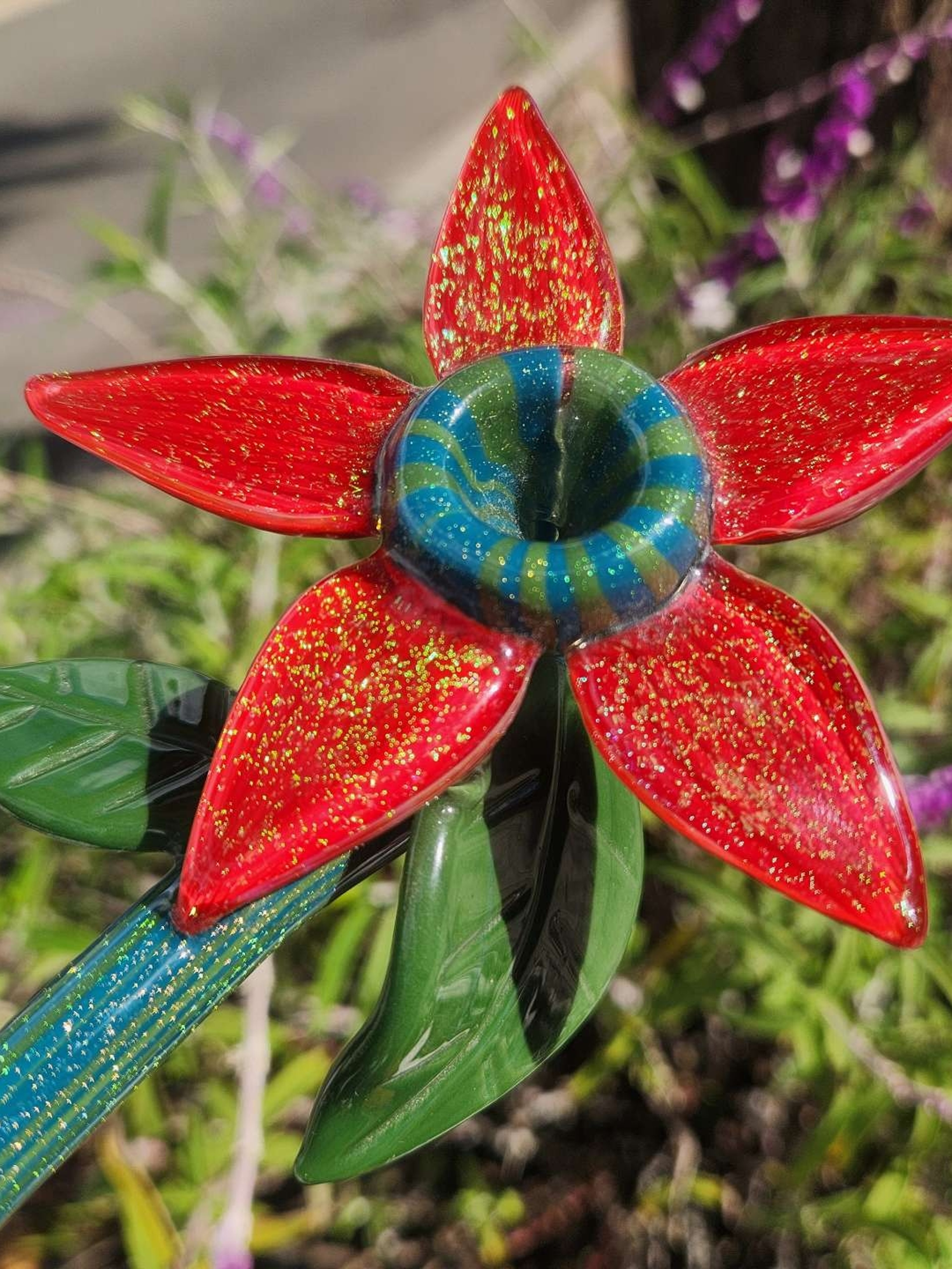 Preview pic of Darby Holms Dichroic Flower 🌼 🌸 Sherlock Dry Pipe