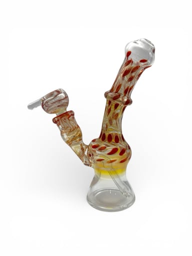 Preview pic of 7” Hand Blown Fumed Rig with 14mm Slide
