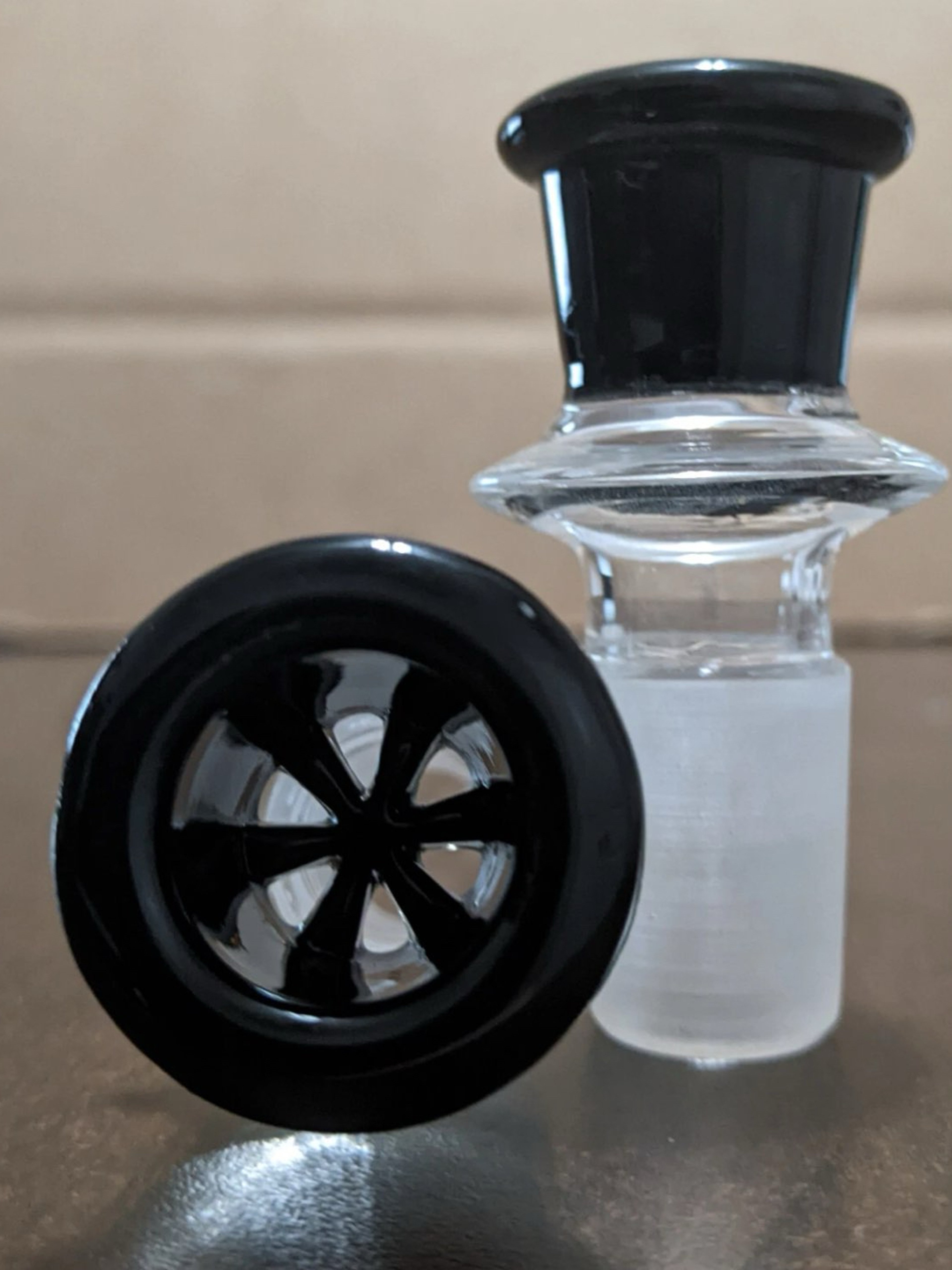 Preview pic of 18mm - Glass Screen Slide (1 - ONE) Black