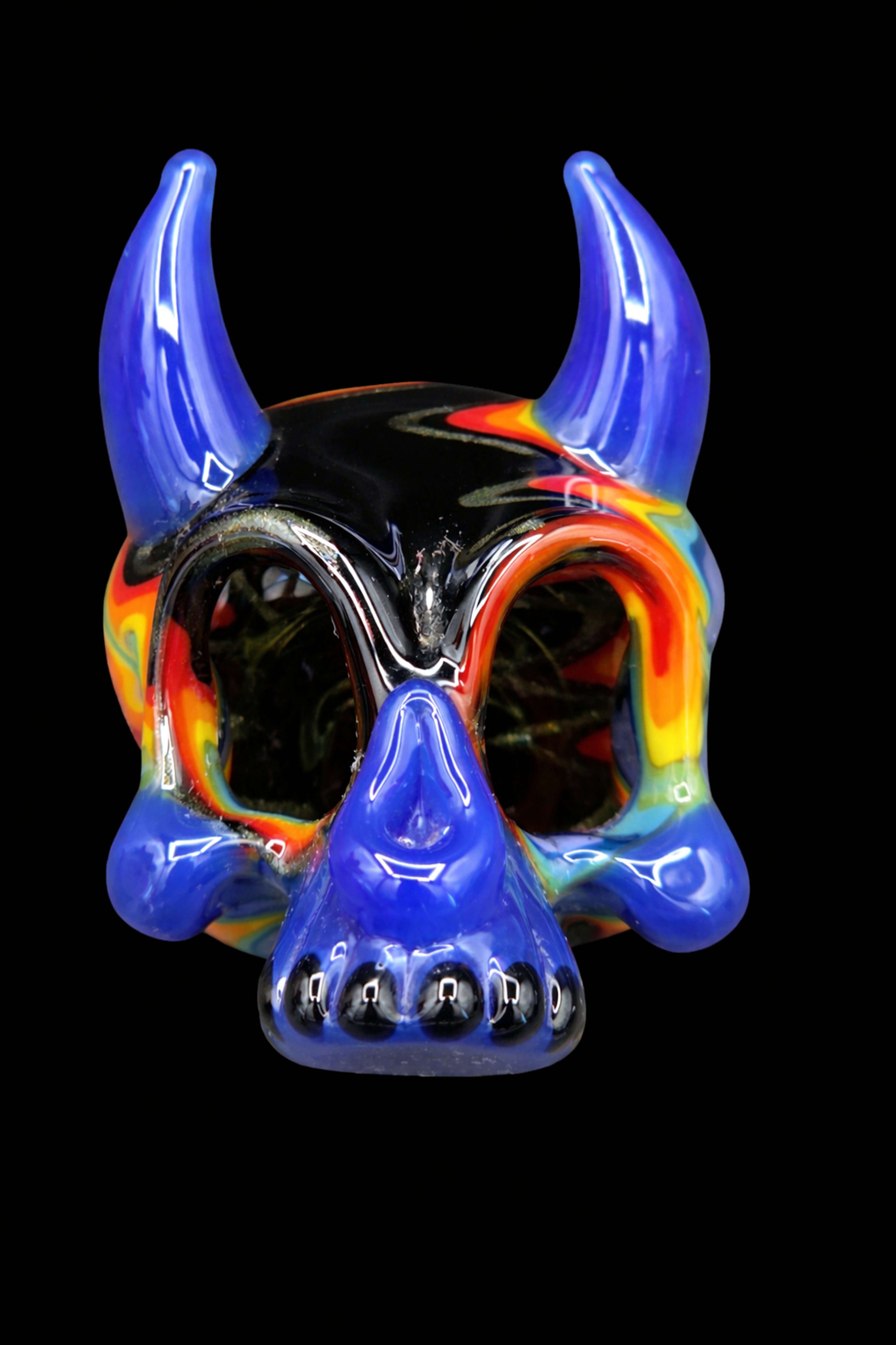 Shannon Rice Glass Skull Pendant image 0