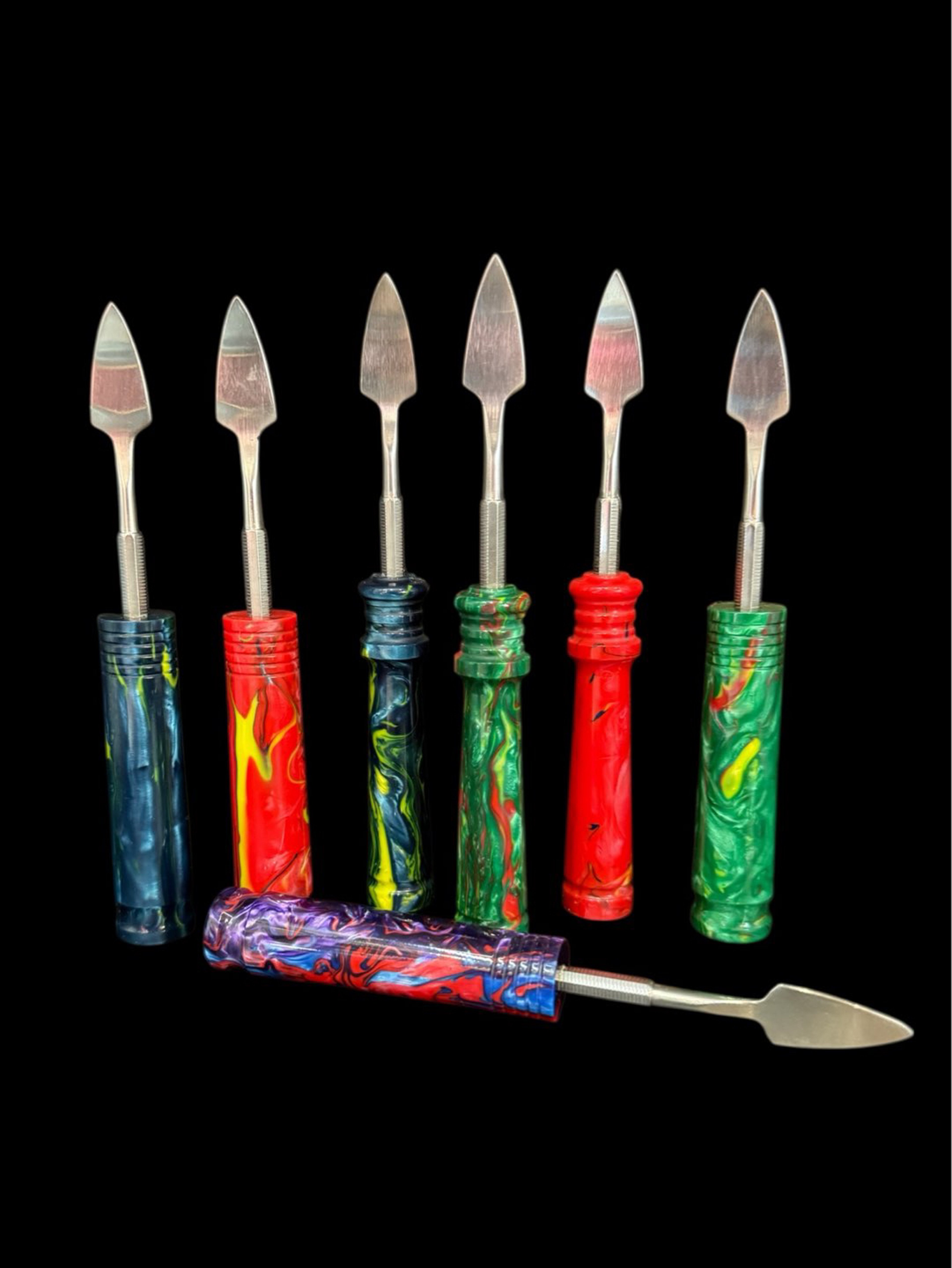 Preview pic of 6.25” Large Spade Dab Tool with Sturdy resin handle