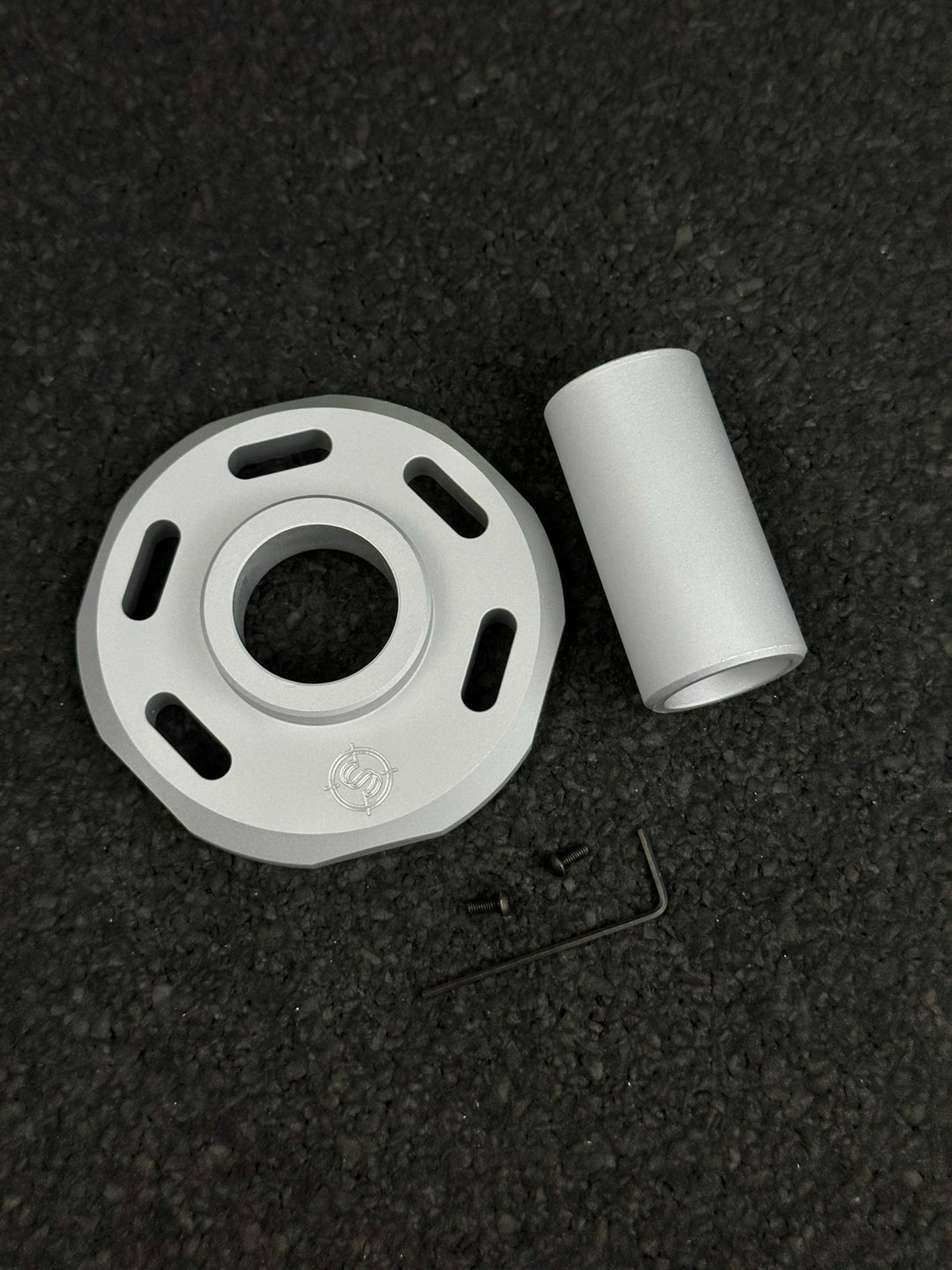 Preview pic of Scope & Stack Gatling Base and Nozzle Guard Silver