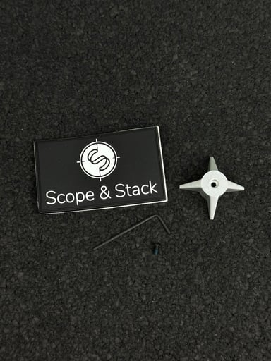 Preview pic of Scope & Stack Spur Knob Silver