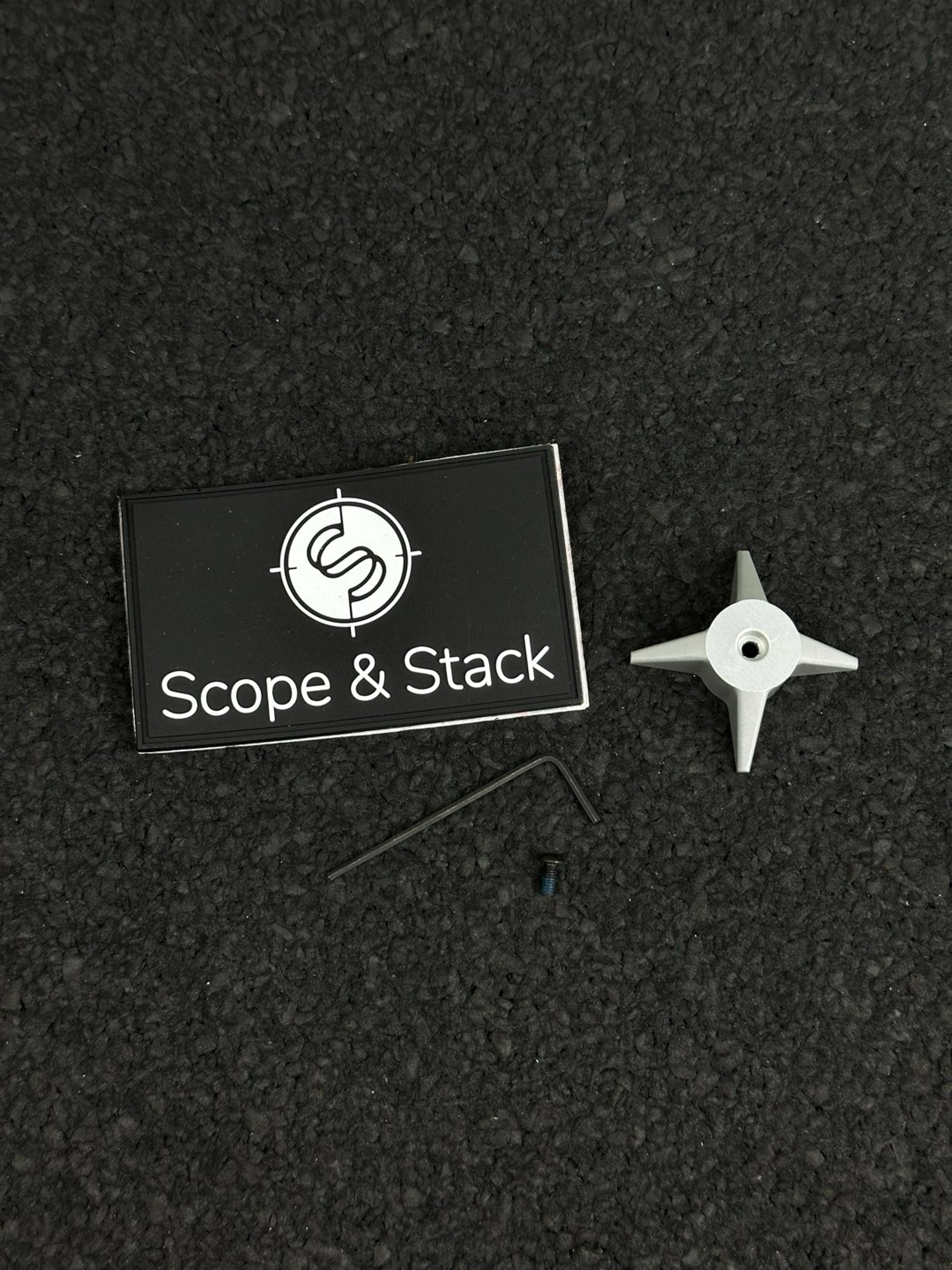 Preview pic of Scope & Stack Spur Knob Silver