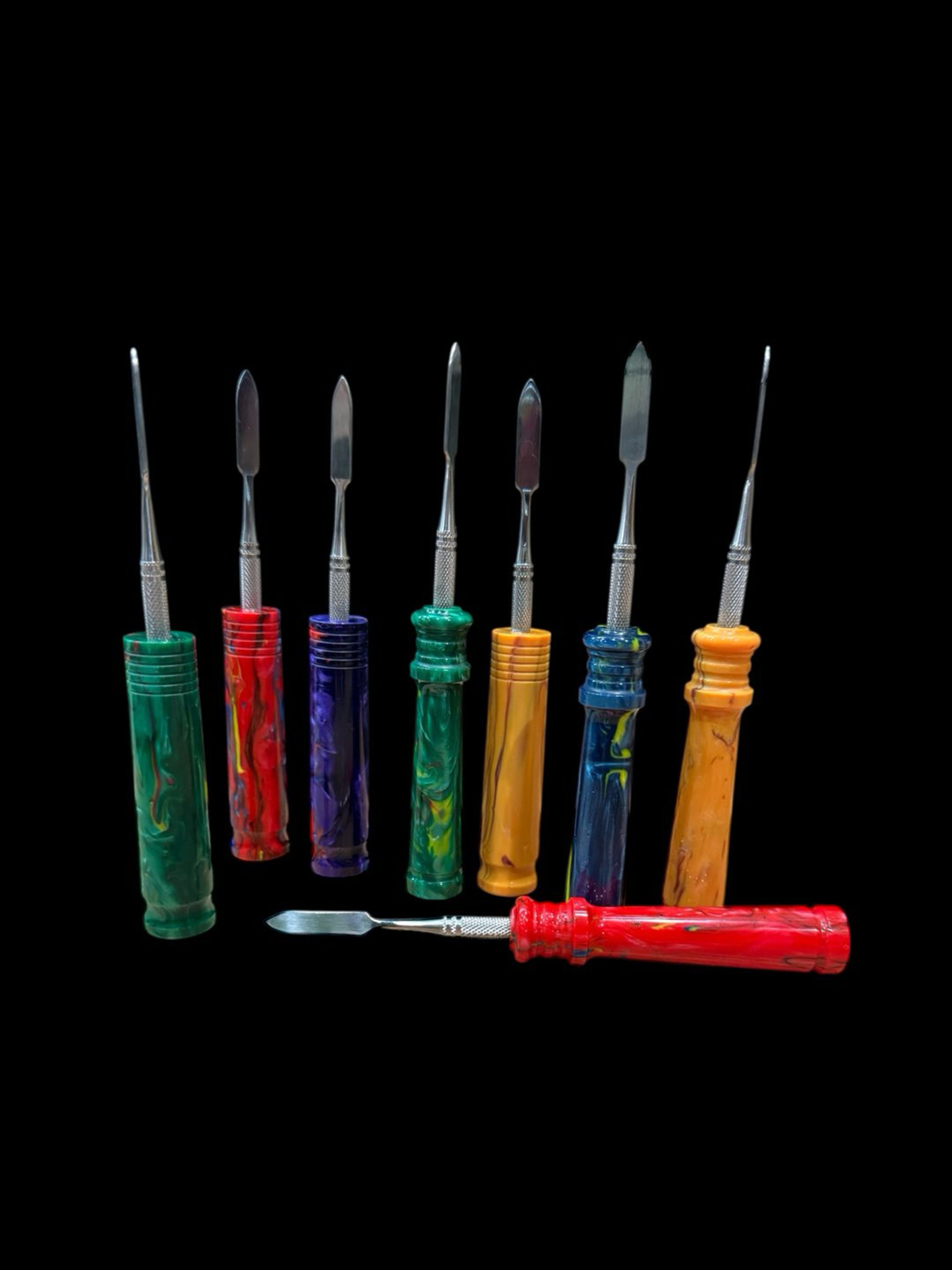 Preview pic of 6-6.5” Chisel Dab Tool with Sturdy Resin Handle