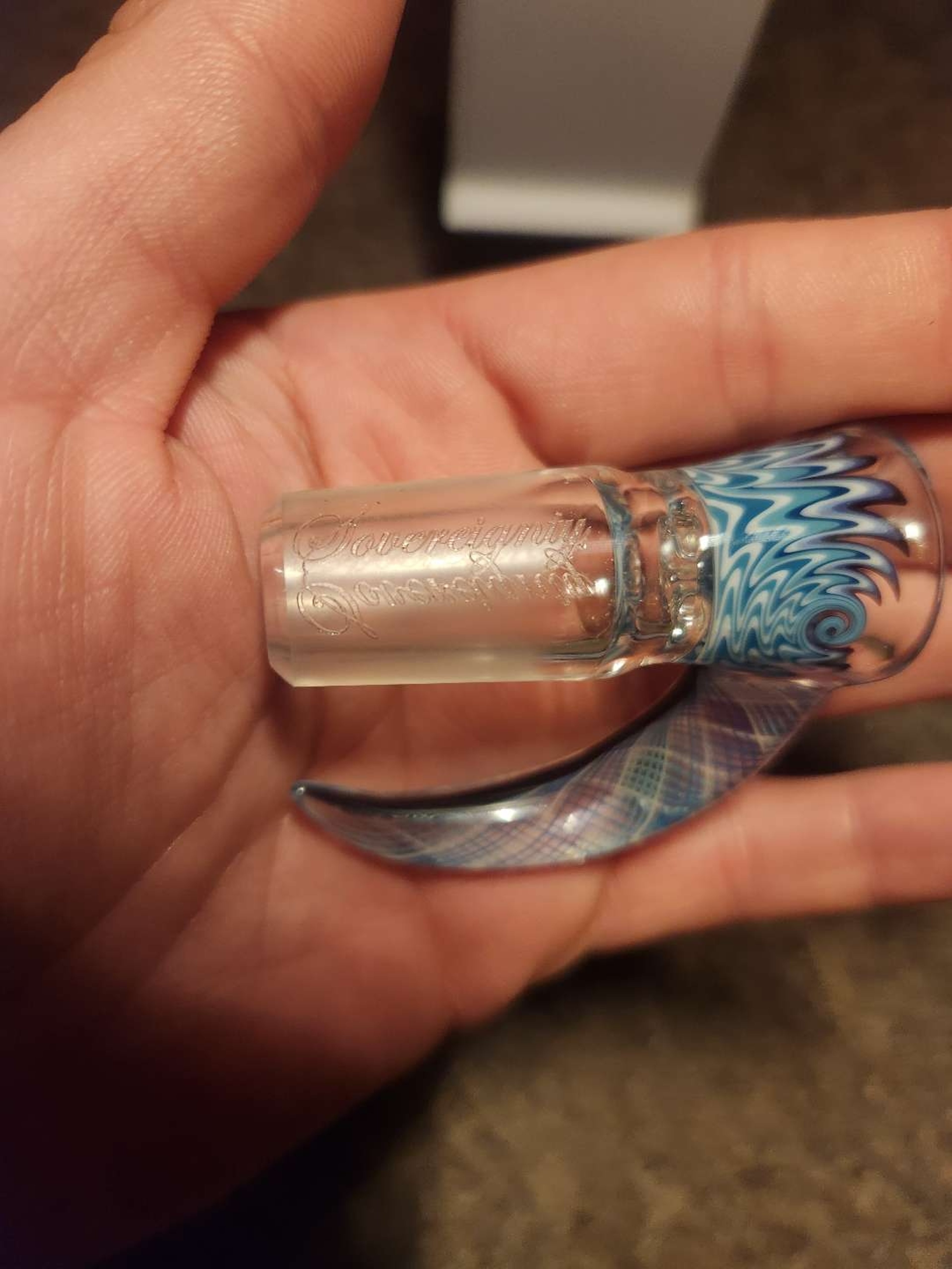 Sovereignty Steve C.  18mm Borosilicate Glass Slide image 0