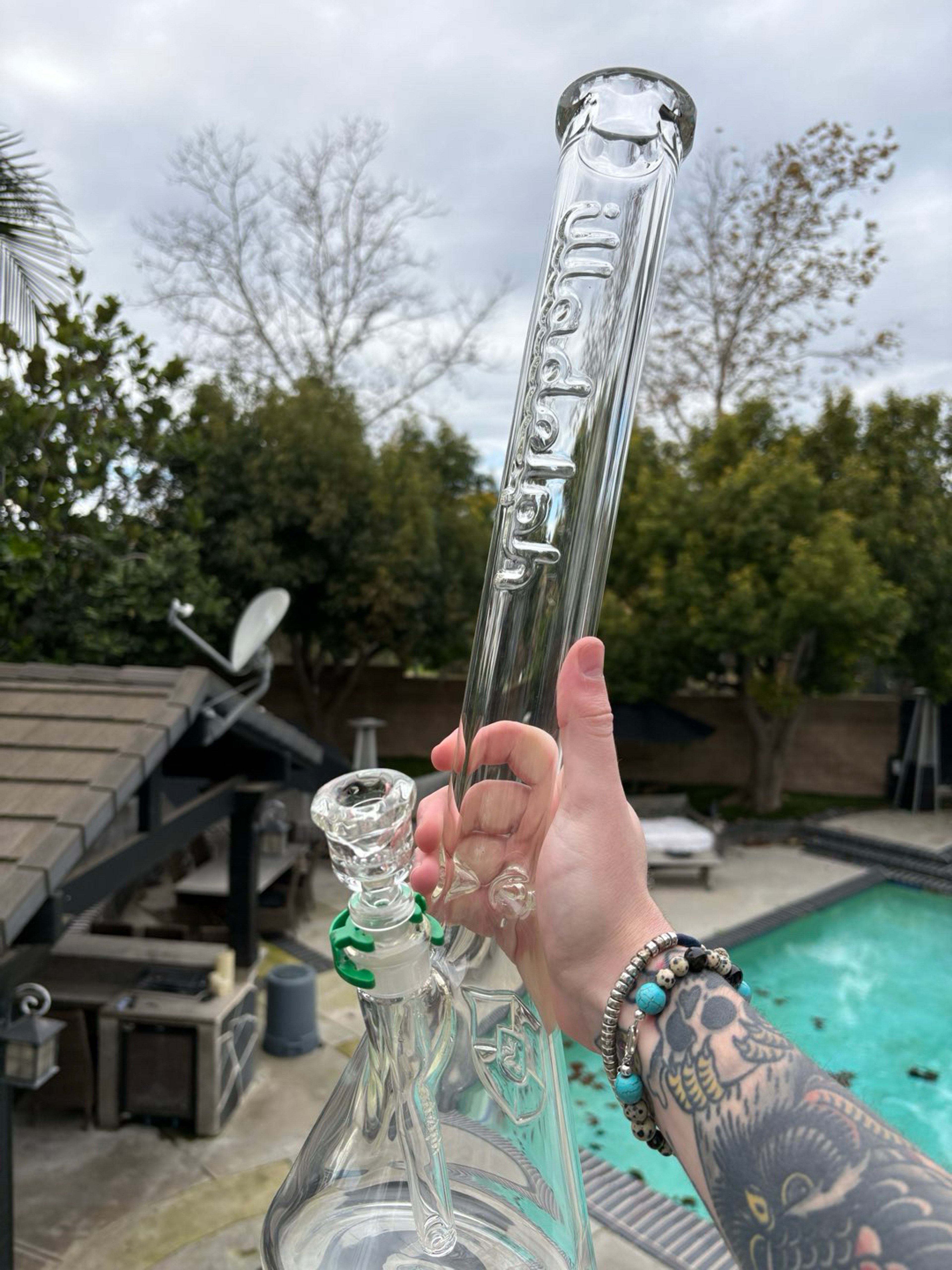 Preview pic of Illadelph Engraved Flame polished beaker