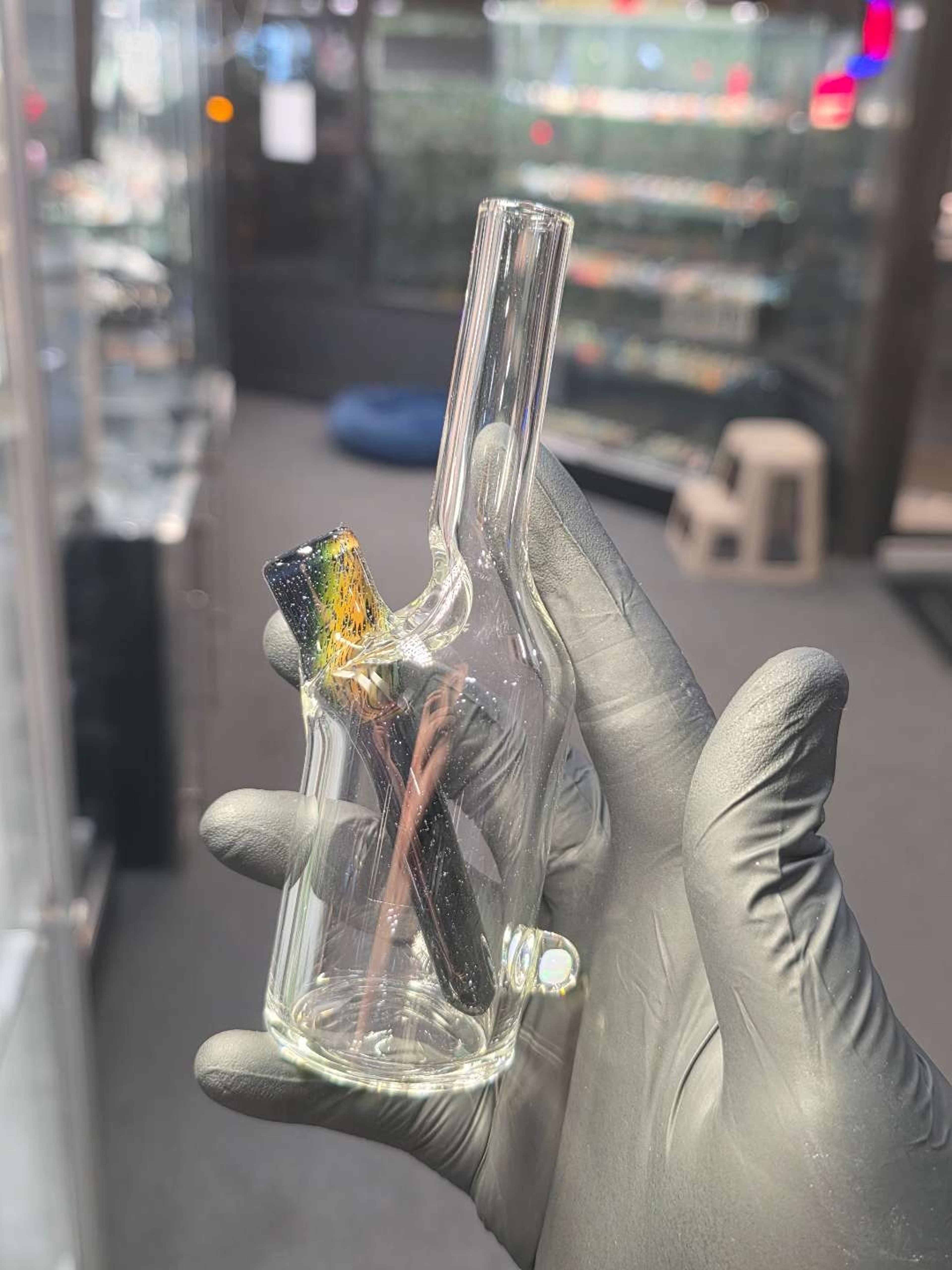 Preview pic of The Glass Mechanic Mini Saki Bottle #2