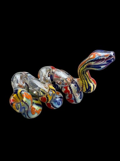 Preview pic of 5 Chamber Fumed Bubbler (red/orange/blue)