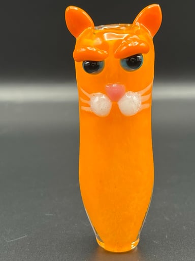 Preview pic of Push bowl orange cat chillum.