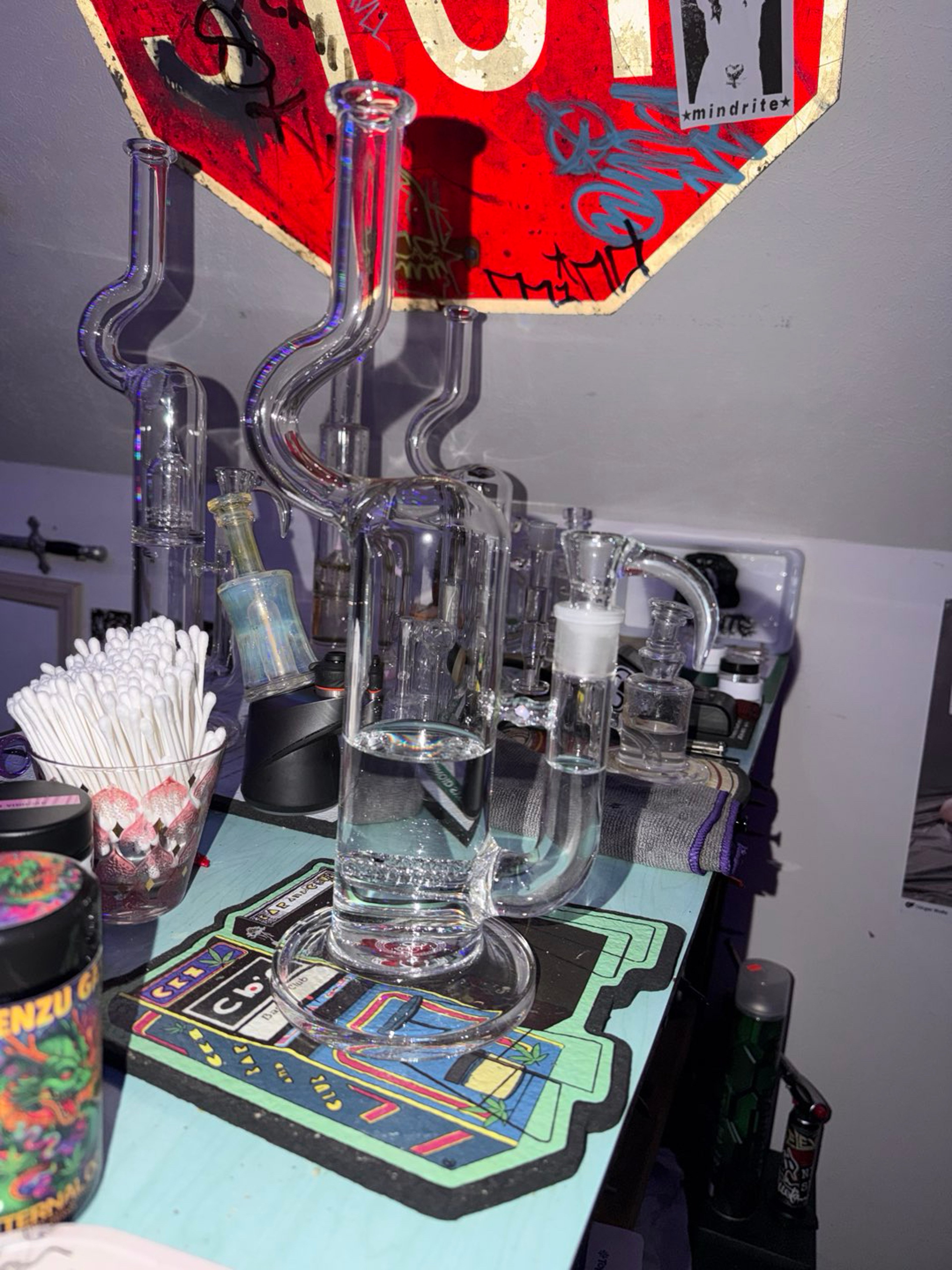 Preview pic of GG DOUBLE GRIDDED NATTY NECK W/ OPAL