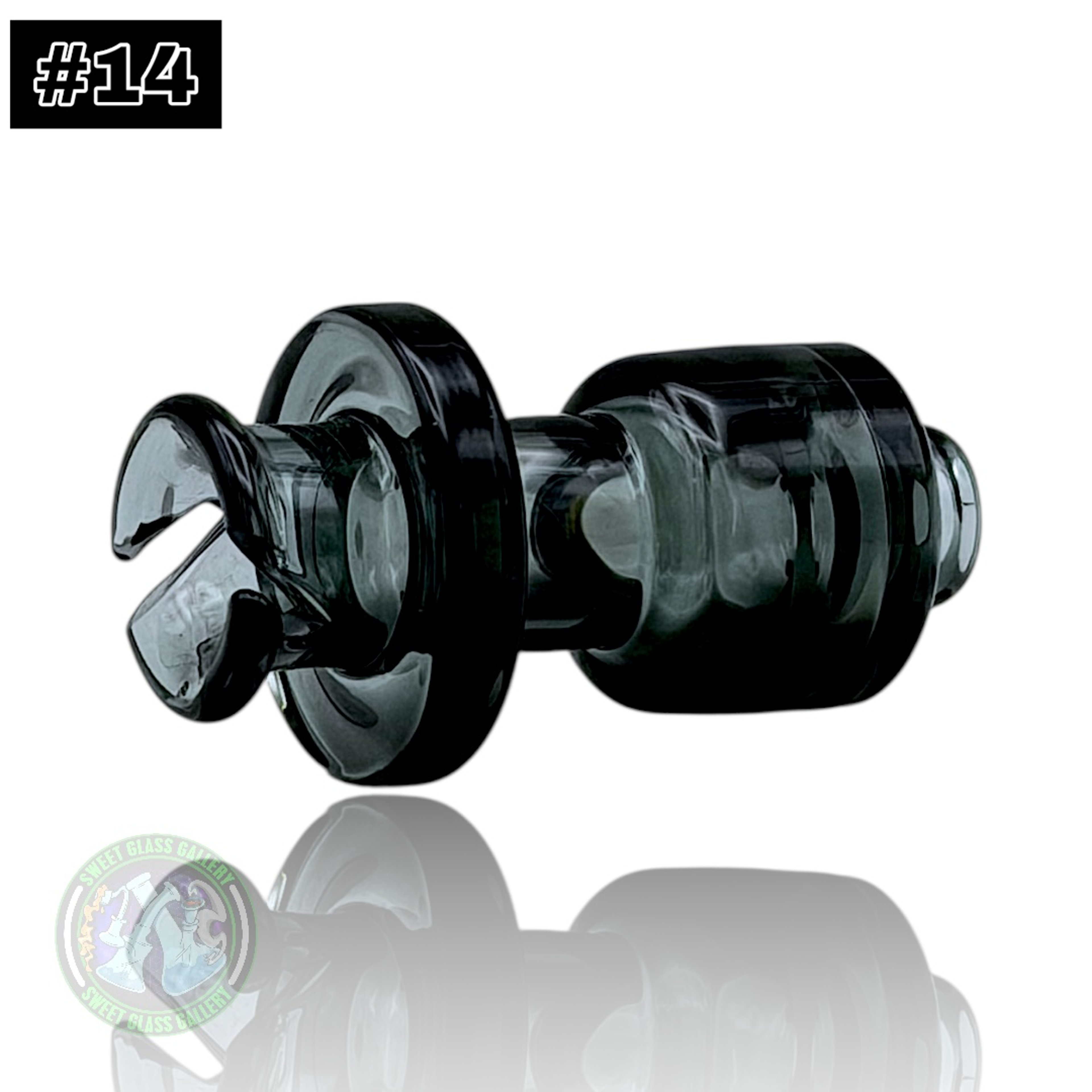 Preview pic of Rone Glass -Puffco Pivot Top #14 - Transparent Black