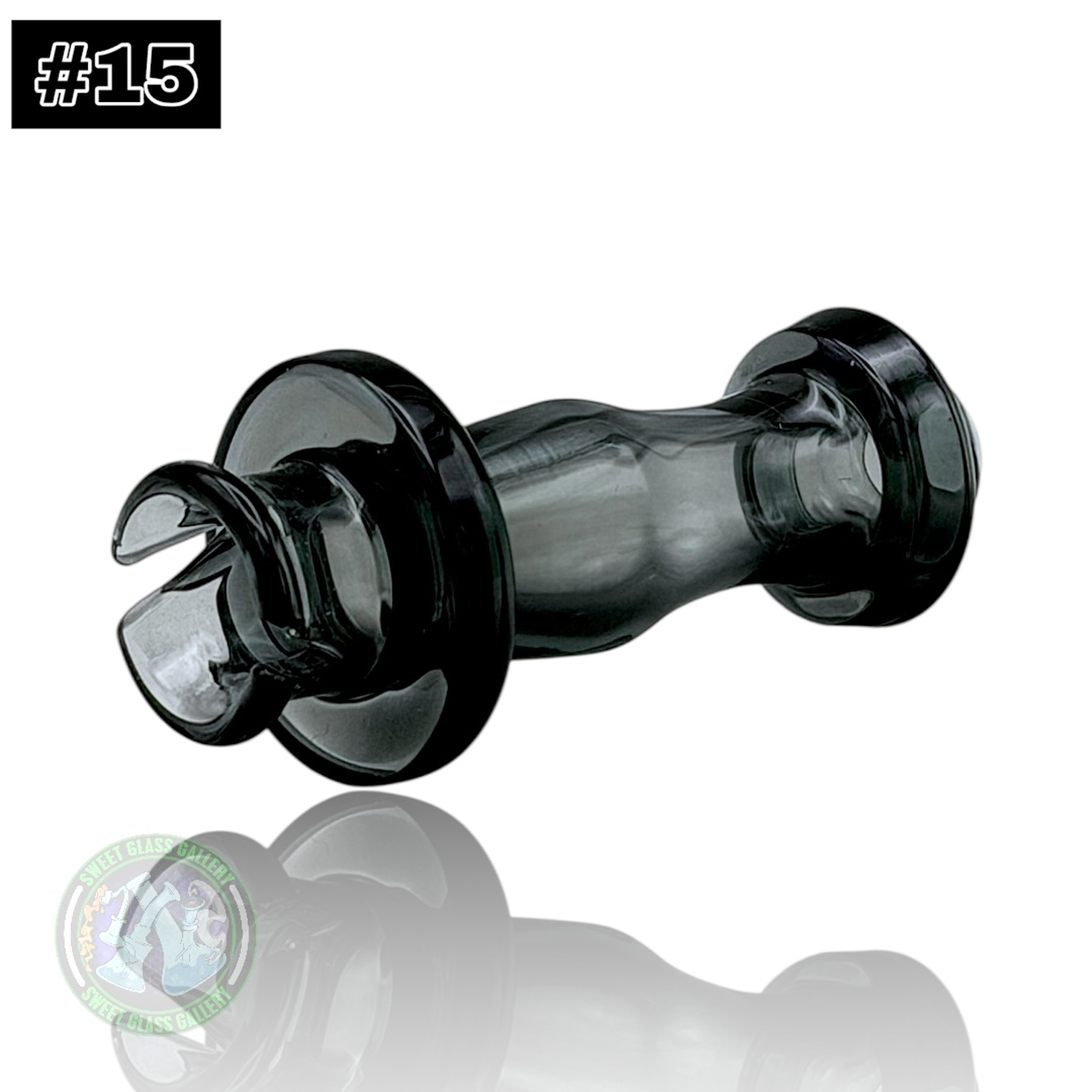 Preview pic of Rone Glass -Puffco Pivot Top #15 - Transparent Black