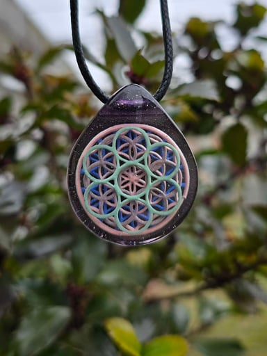 Preview pic of Flower of Life Layered Glow Pendant