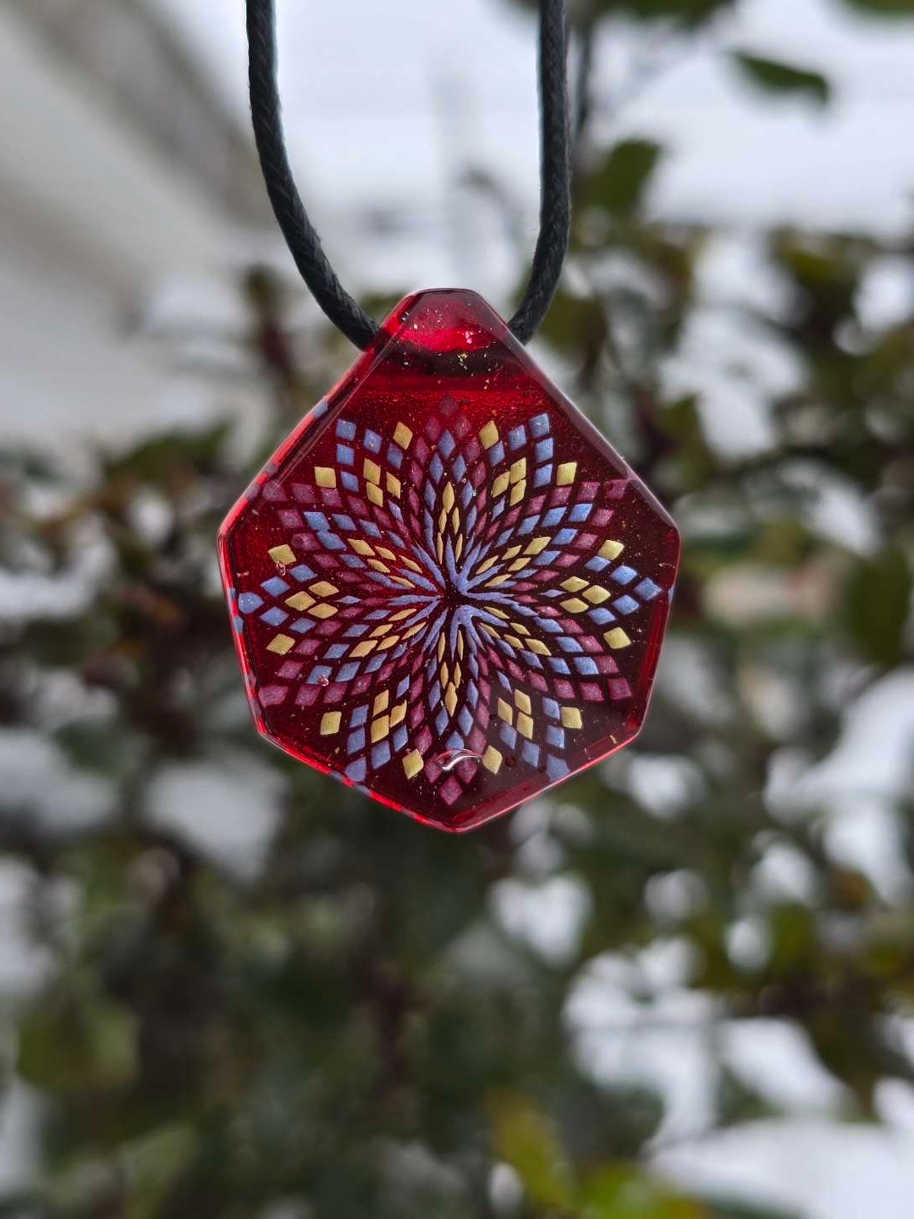 Fillacello Styled Mandala Layered Glow Pendant image 0