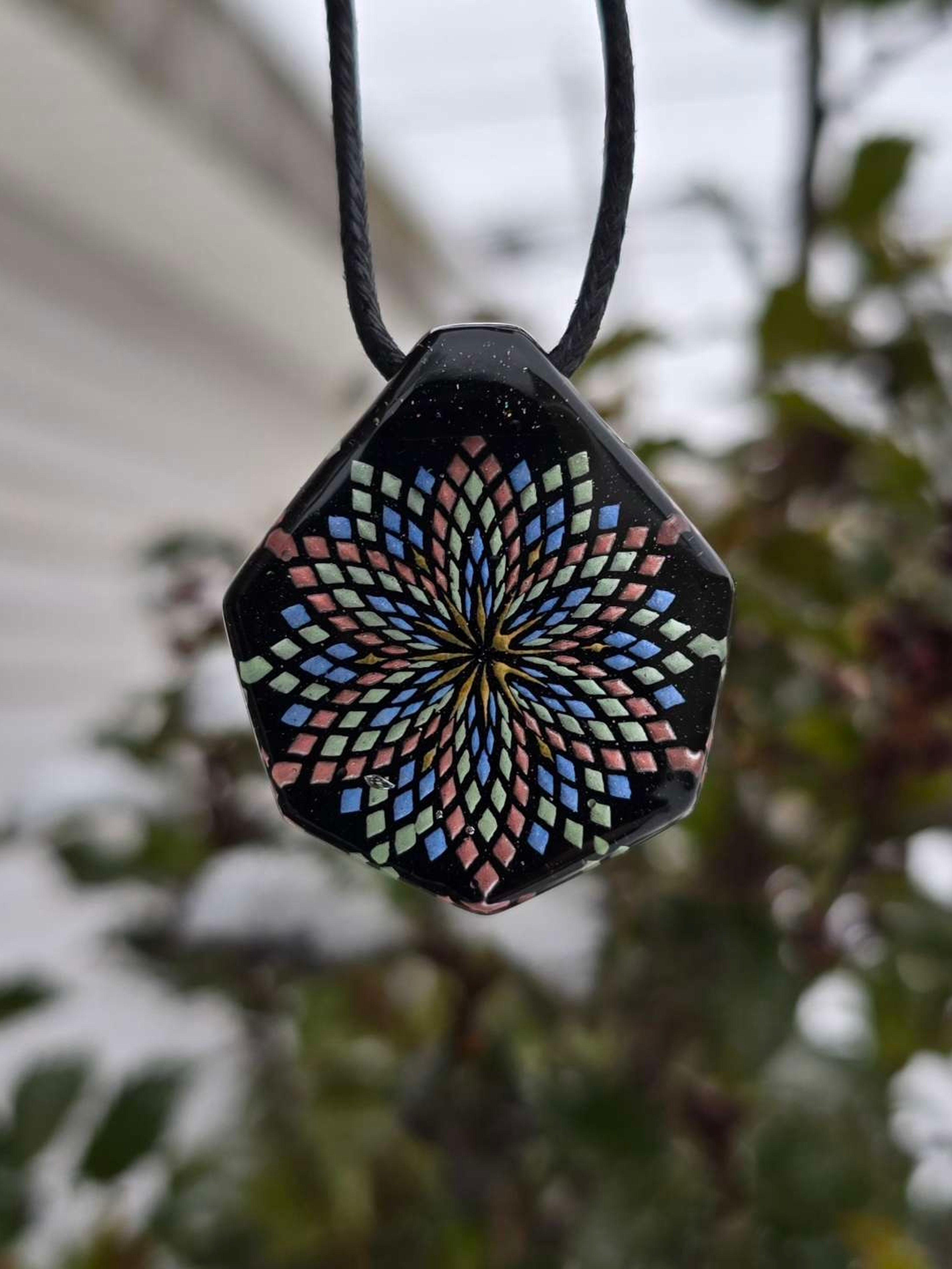 Fillacello Styled Mandala Layered Glow Pendant image 0