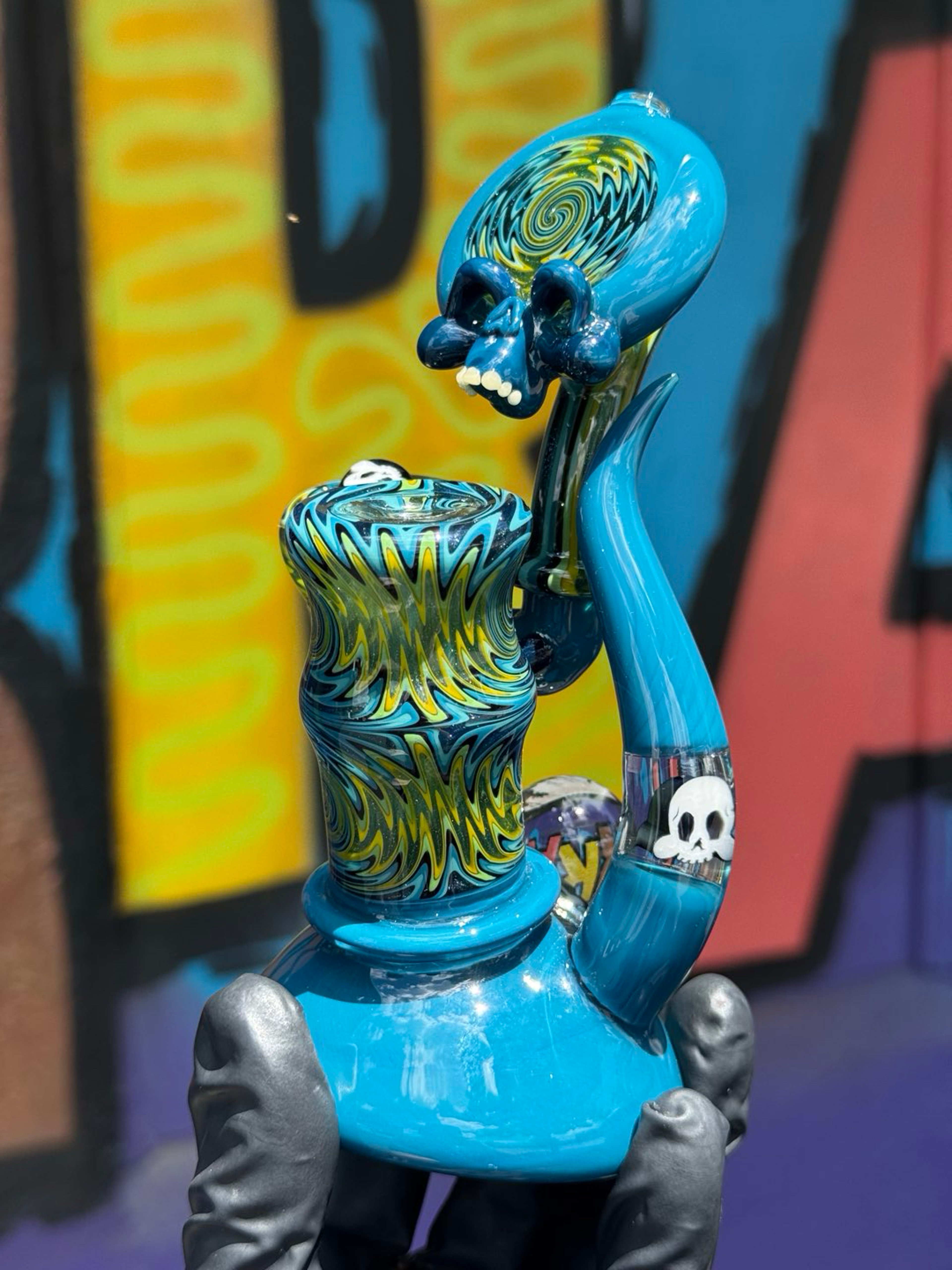 Madness Double Bubbler by Hendy Glass! image 0