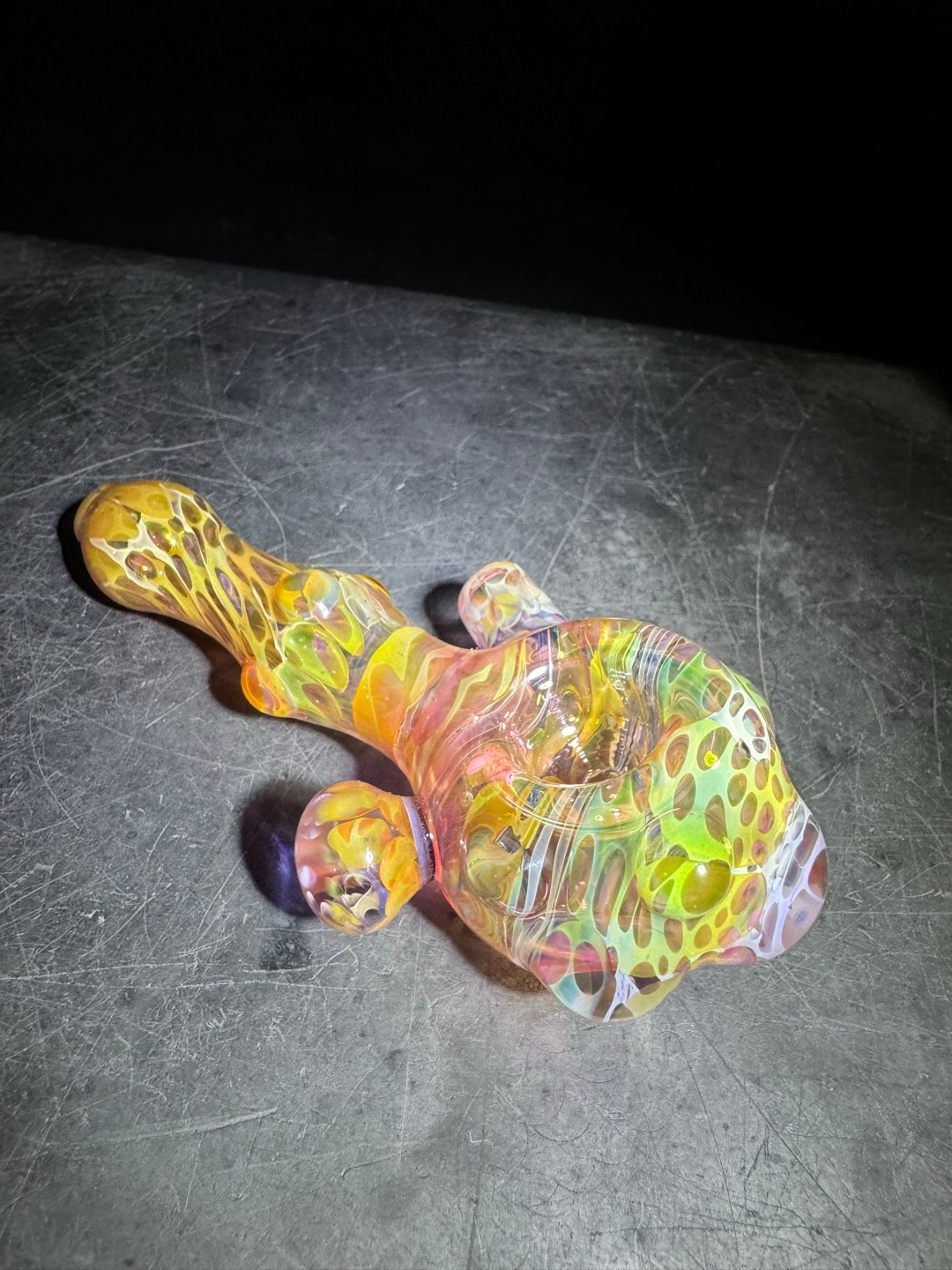 Preview pic of heady silver/gold fumed spoon