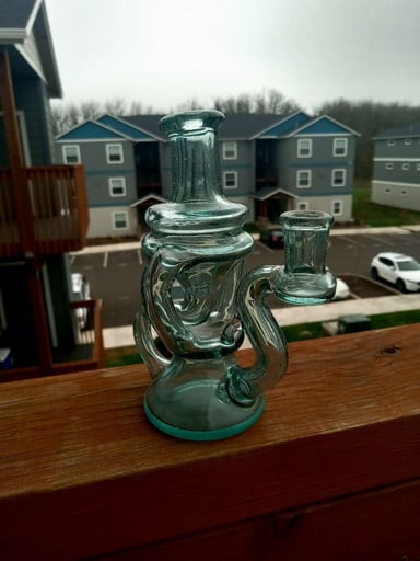 Preview pic of Crawford glass 10mm double uptake recycler